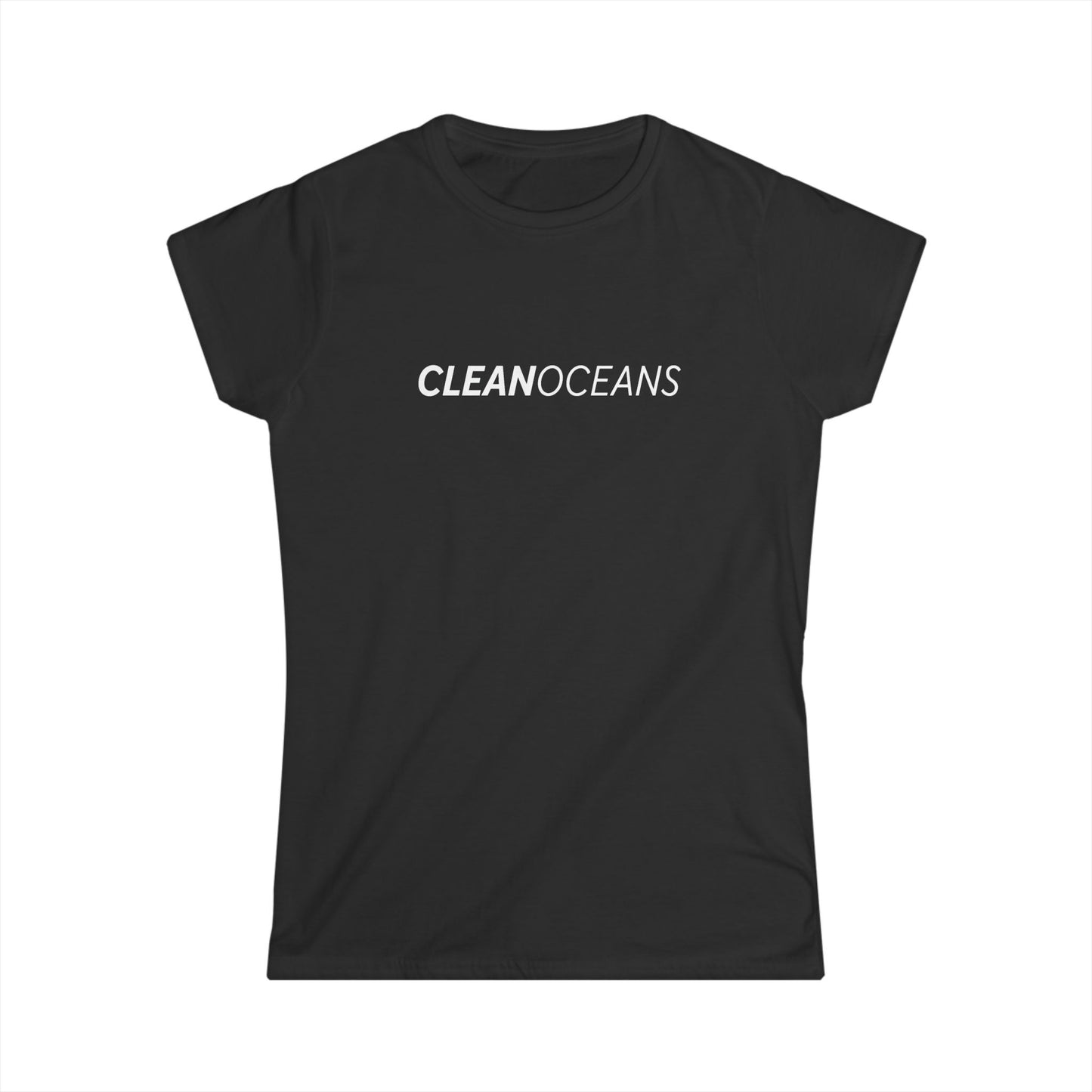 Women's Softstyle Tee, CleanOceans