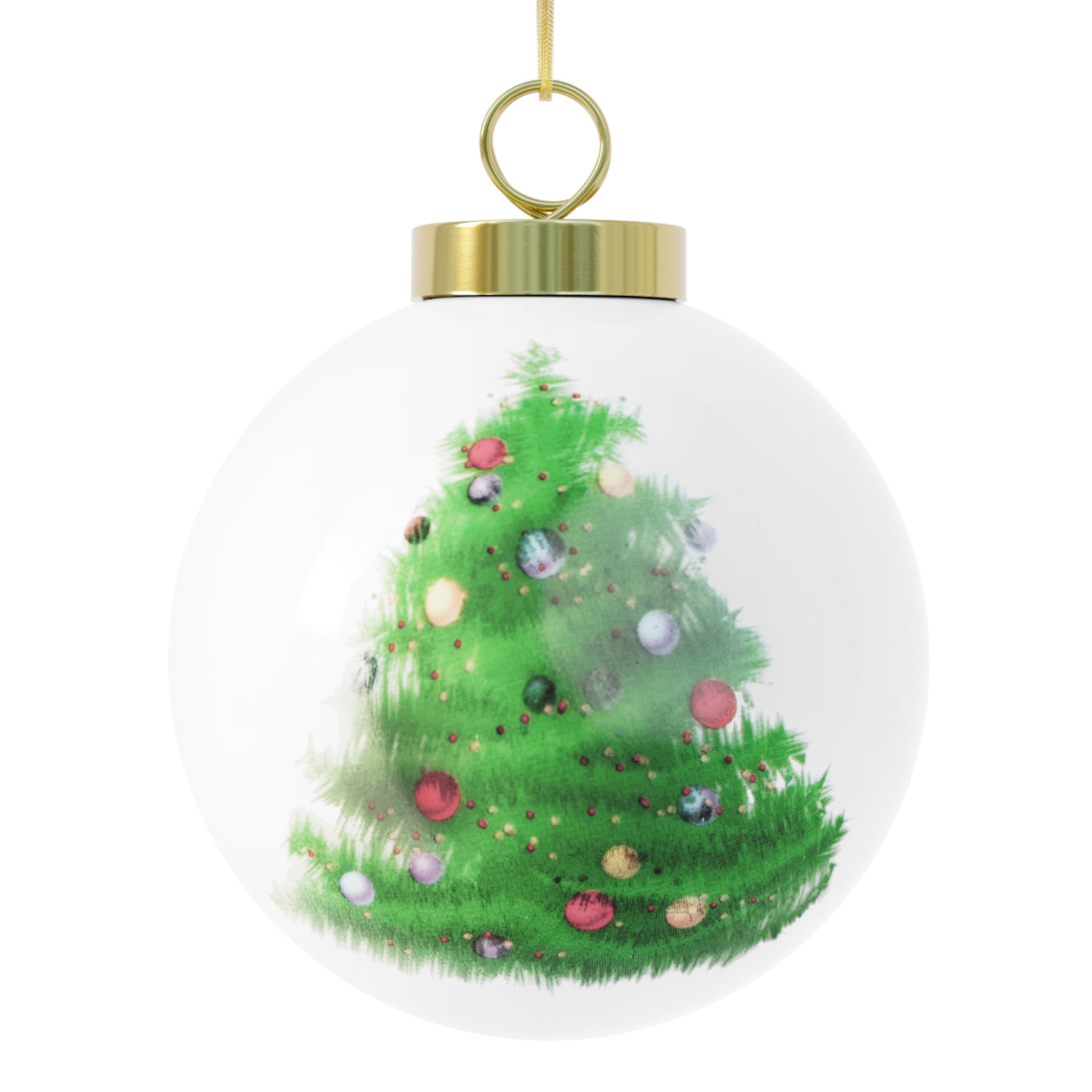 Canadian Maple Leaf, Christmas Ball Ornament