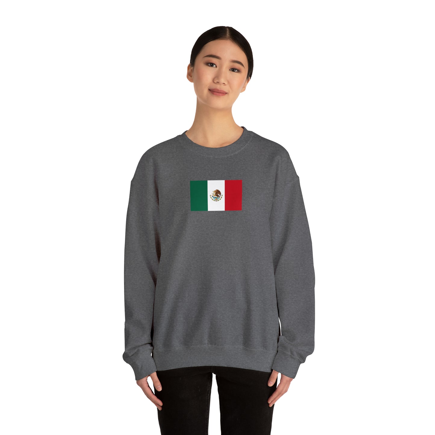 Mexican Flag, Unisex Heavy Blend™ Crewneck Sweatshirt