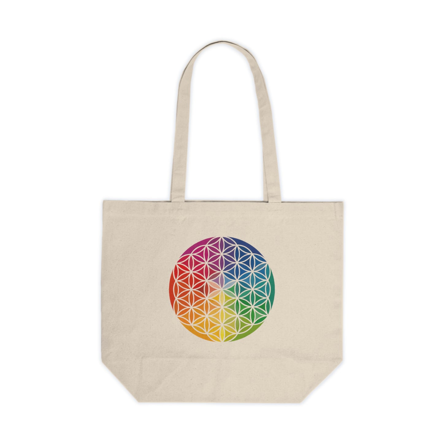 Flower of Life, Canvas Shopping Tote, Sacred Geometry