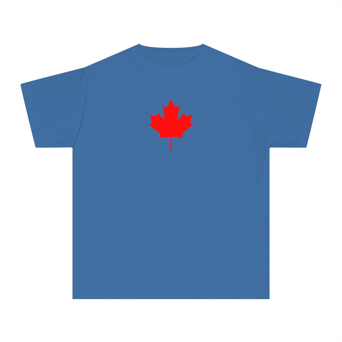 Youth Midweight Tee, Canadian Maple Leaf