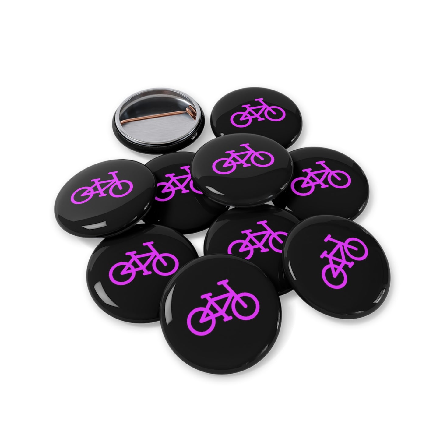 BIKE Round Pins, Black