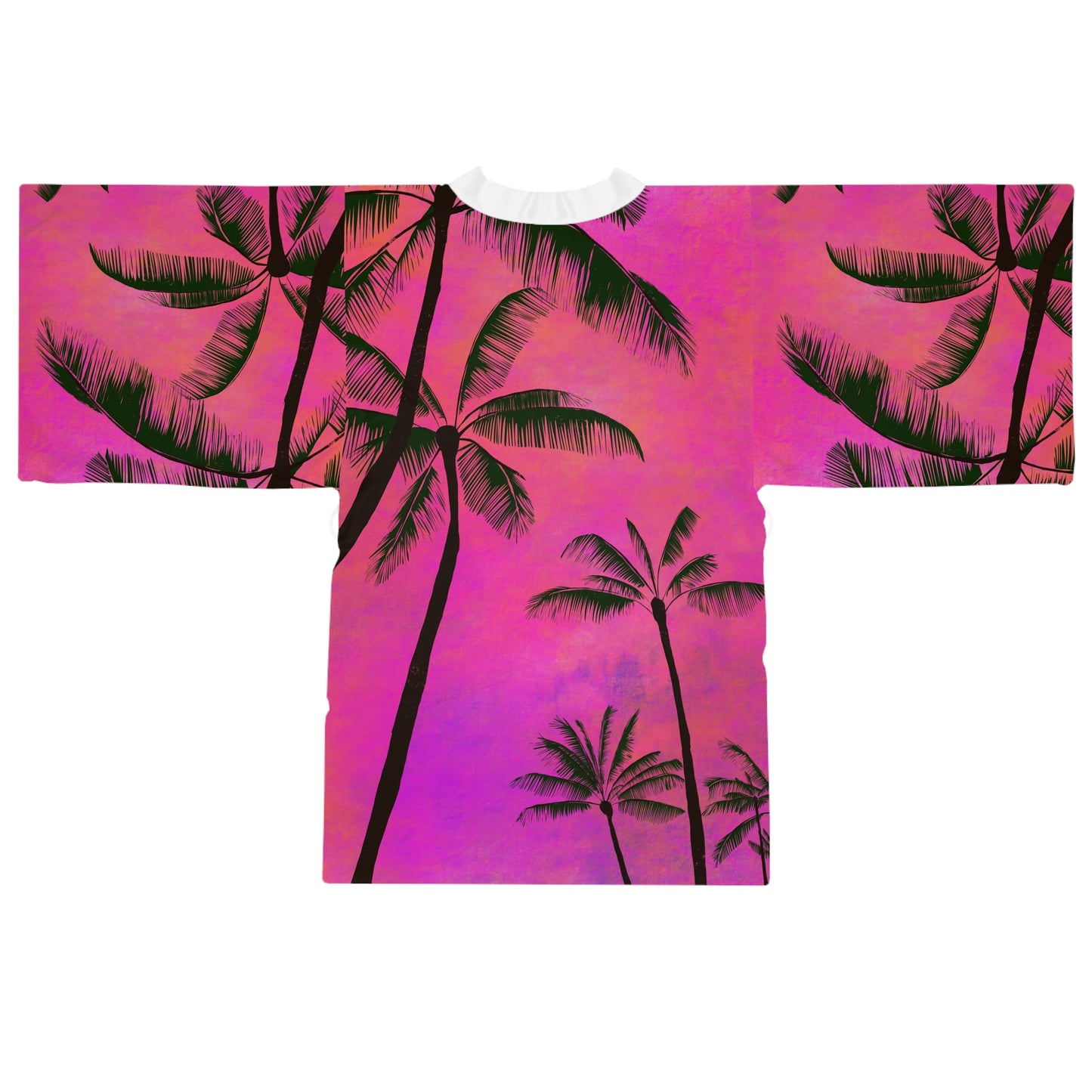 Tropical Long Sleeve Kimono Robe