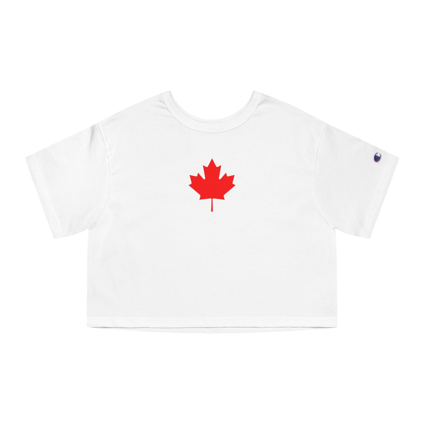 Canadian Maple Leaf, Champion Women's Heritage Cropped T-Shirt
