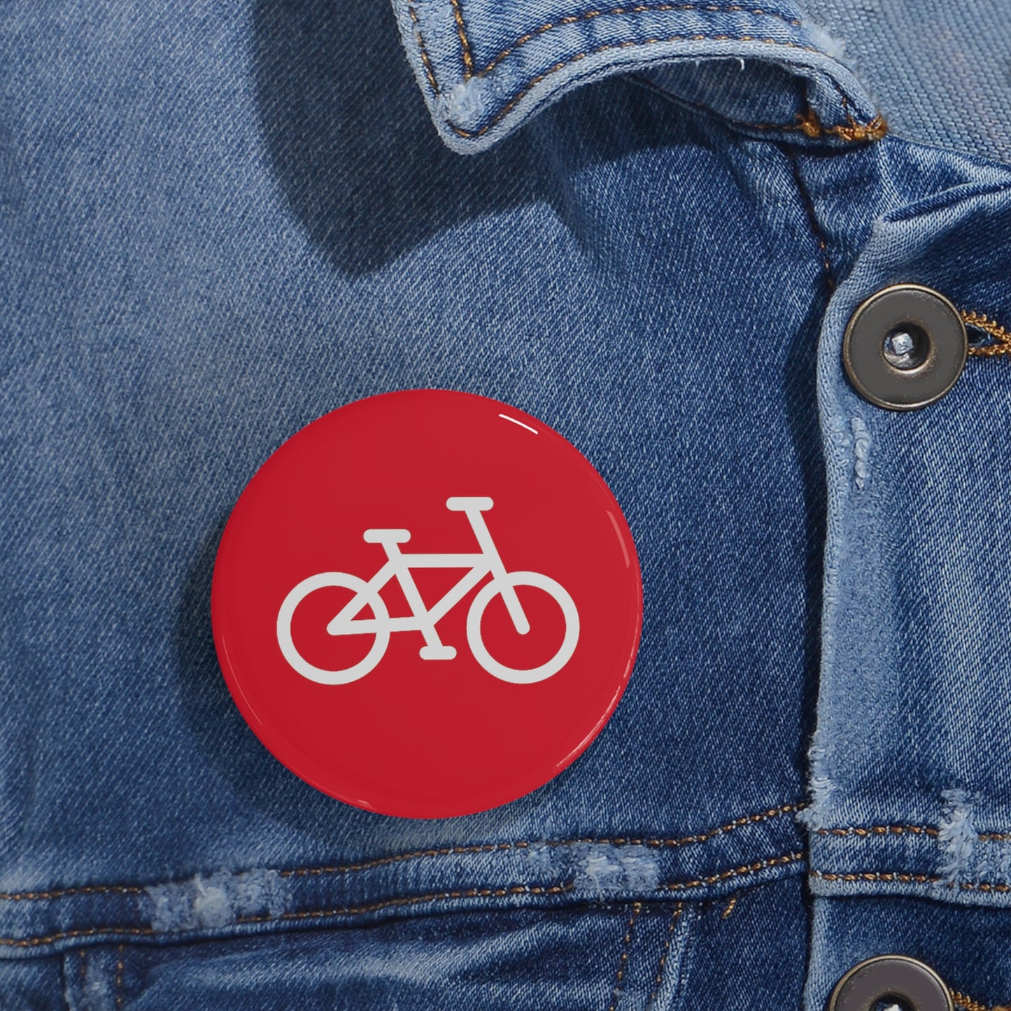BIKE Round Pins, Red