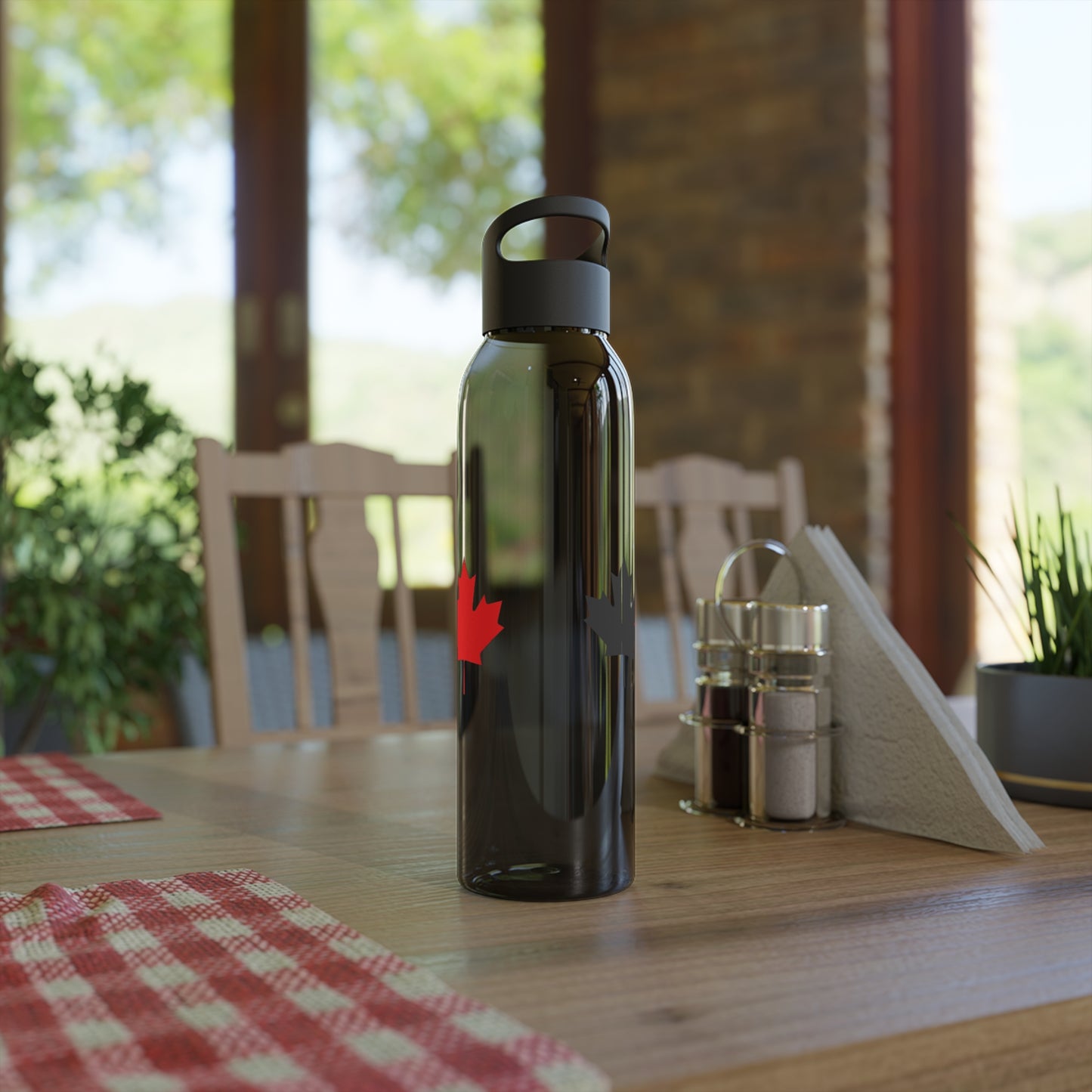 Canadian Maple Leaf, Sky Water Bottle