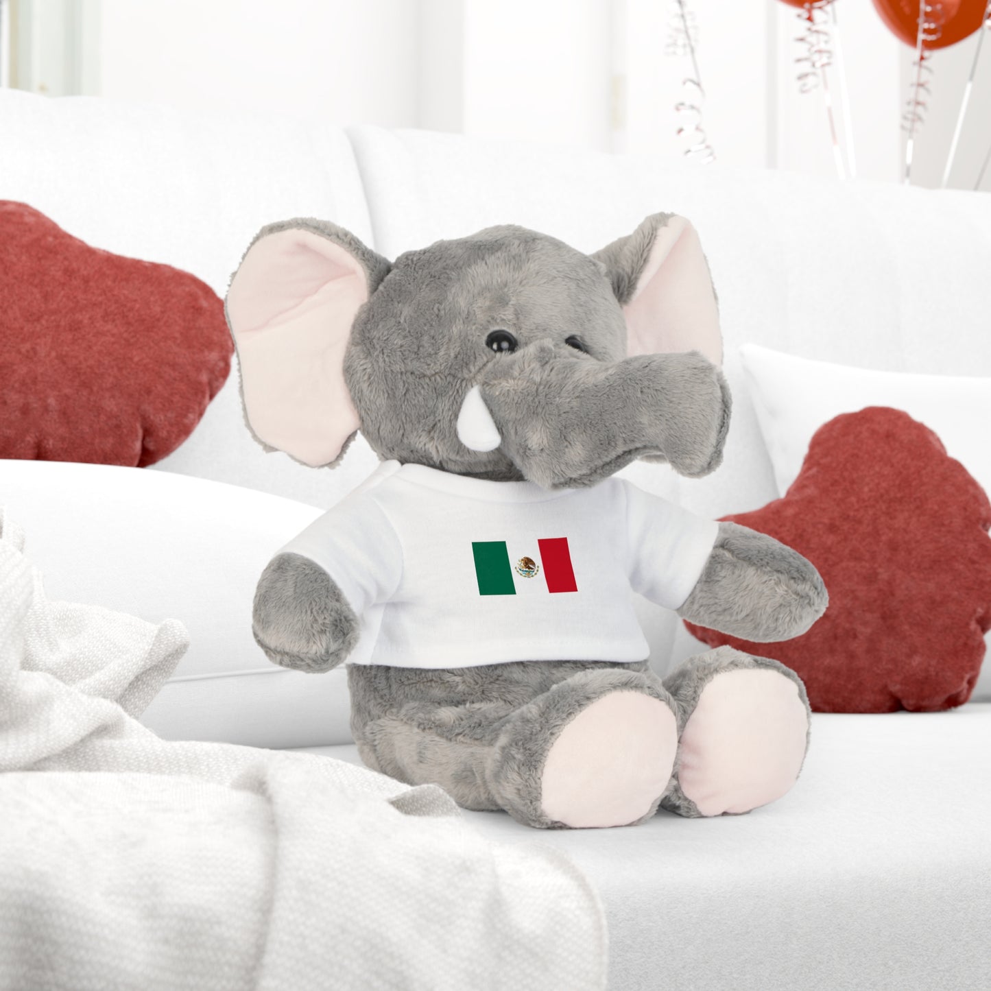 Plush Toy with Mexican Flag Shirt