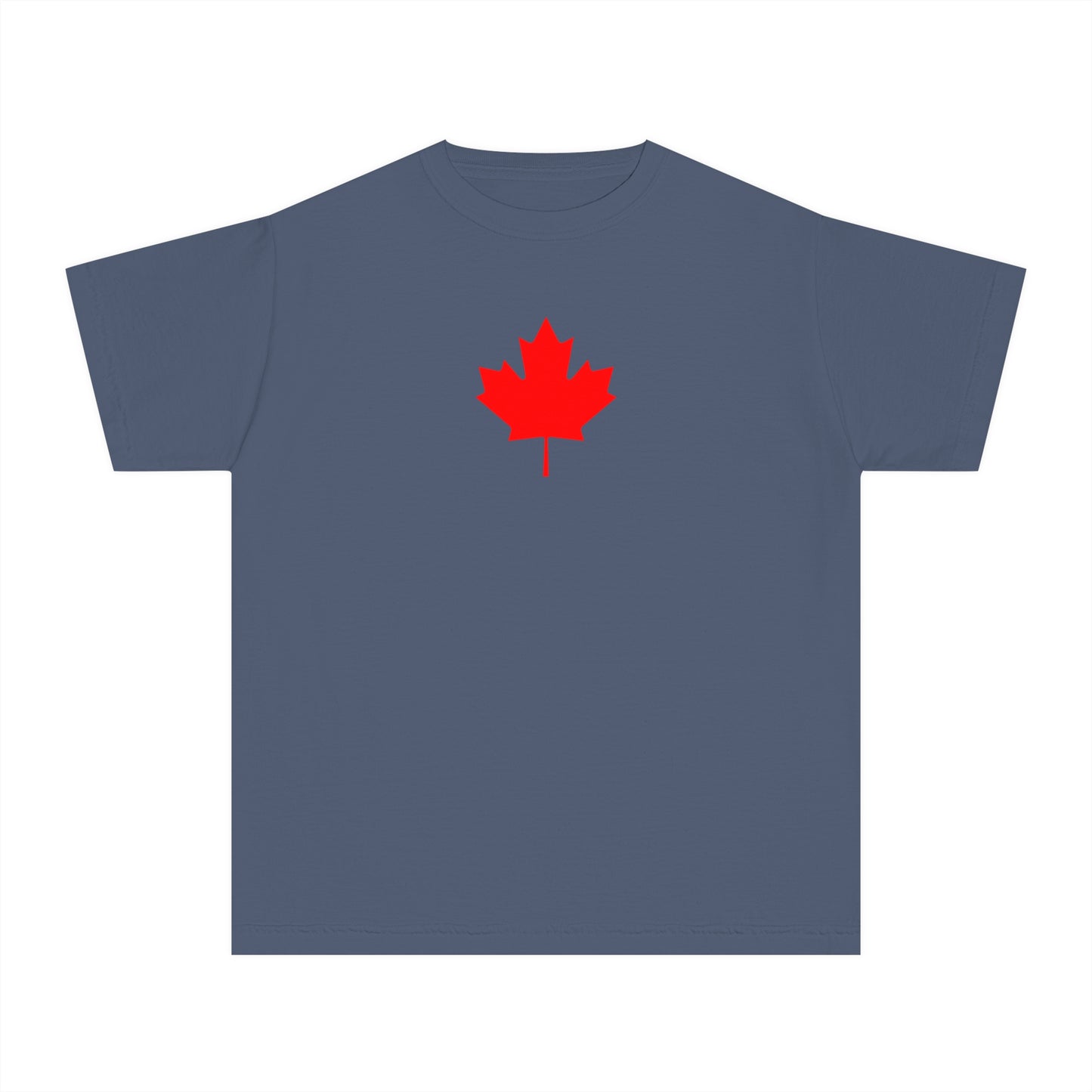 Youth Midweight Tee, Canadian Maple Leaf