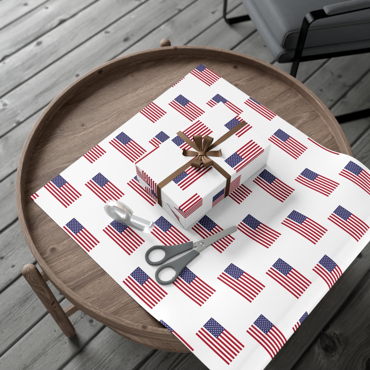American Flag Gift Wrap