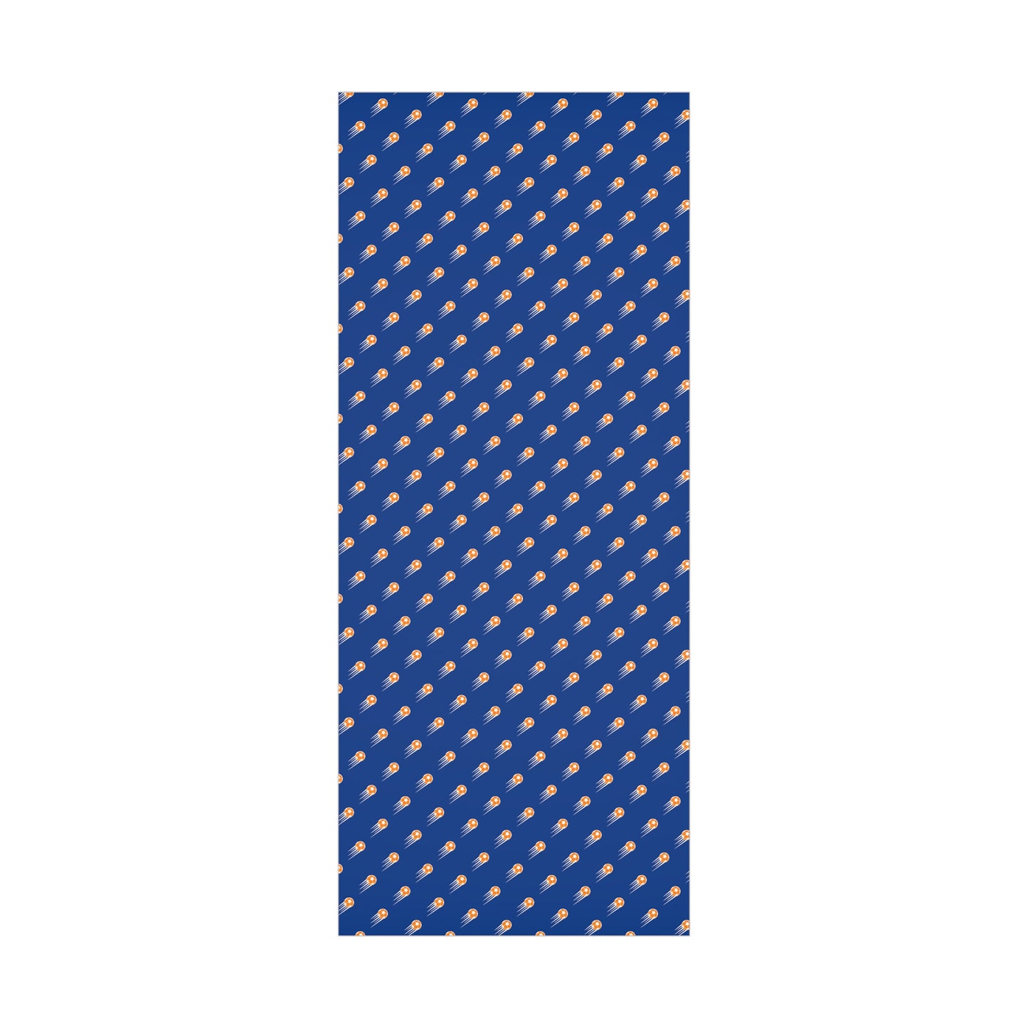 SOCCER Gift Wrap, Blue and Orange