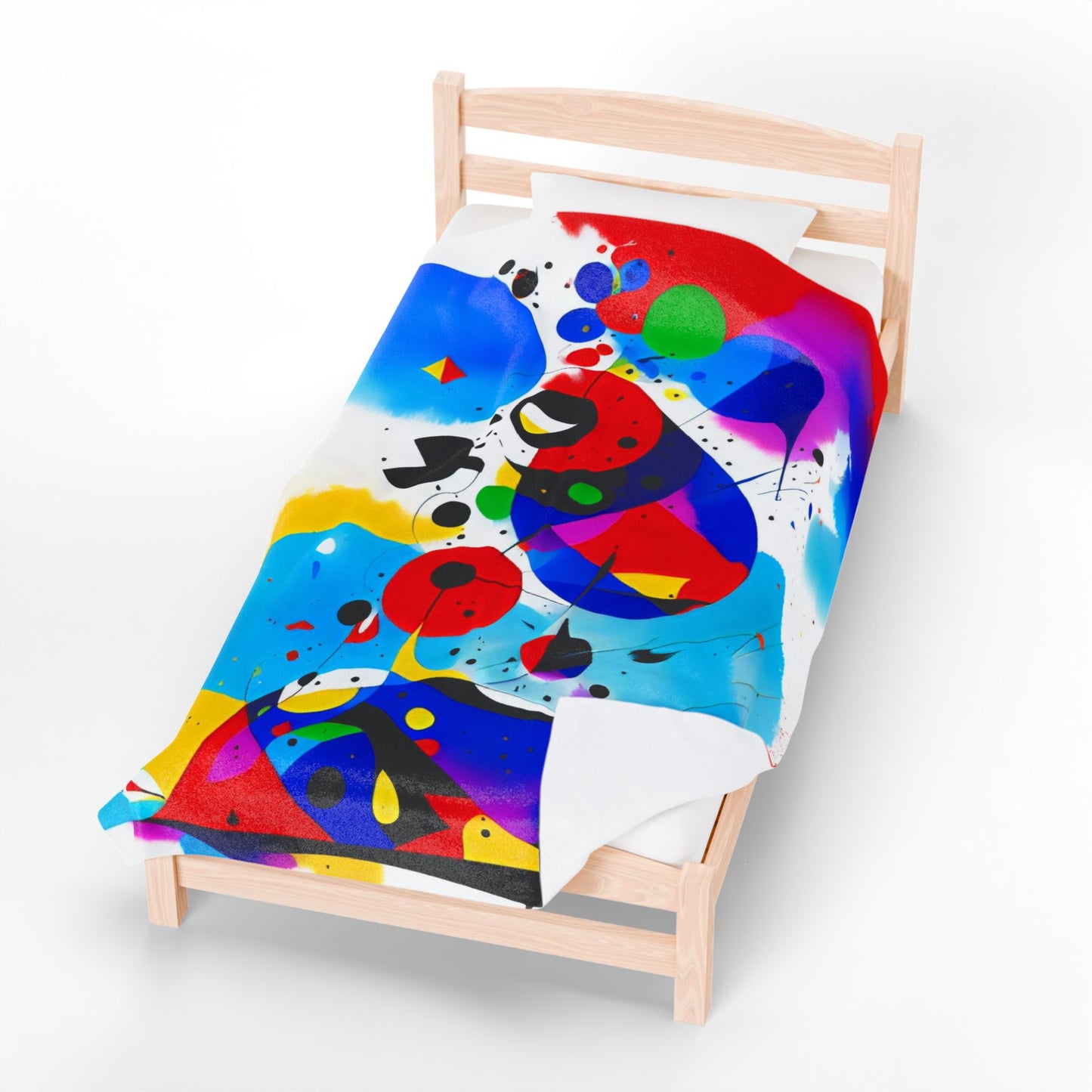 Velveteen Plush Blanket, Inspired by Miro