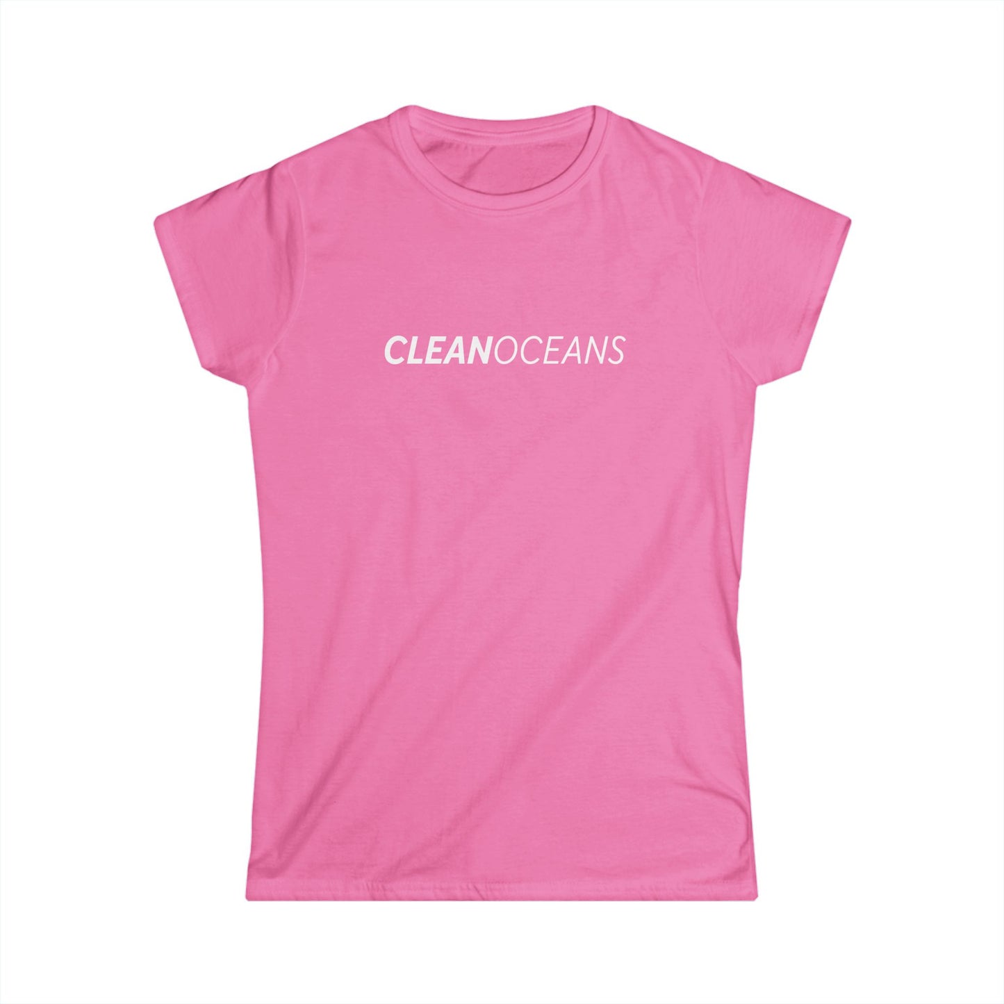 Women's Softstyle Tee, CleanOceans