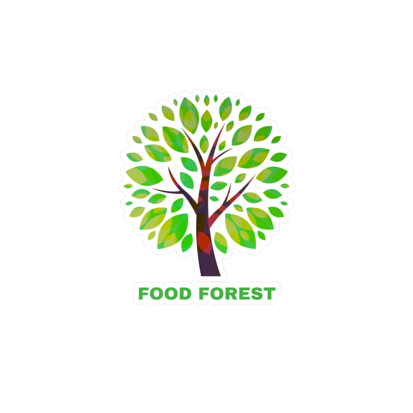 FOOD FOREST Kiss-Cut Vinyl Decals