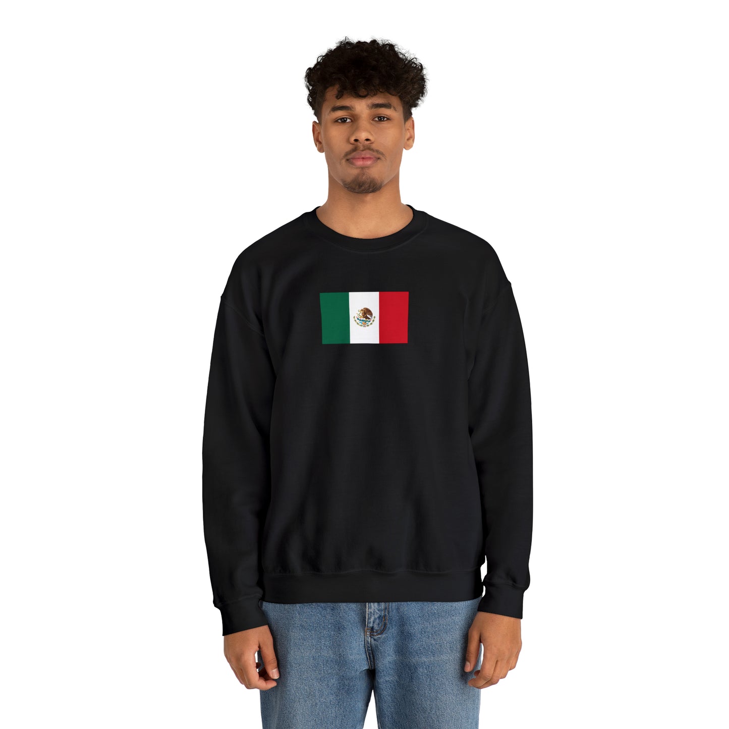 Mexican Flag, Unisex Heavy Blend™ Crewneck Sweatshirt