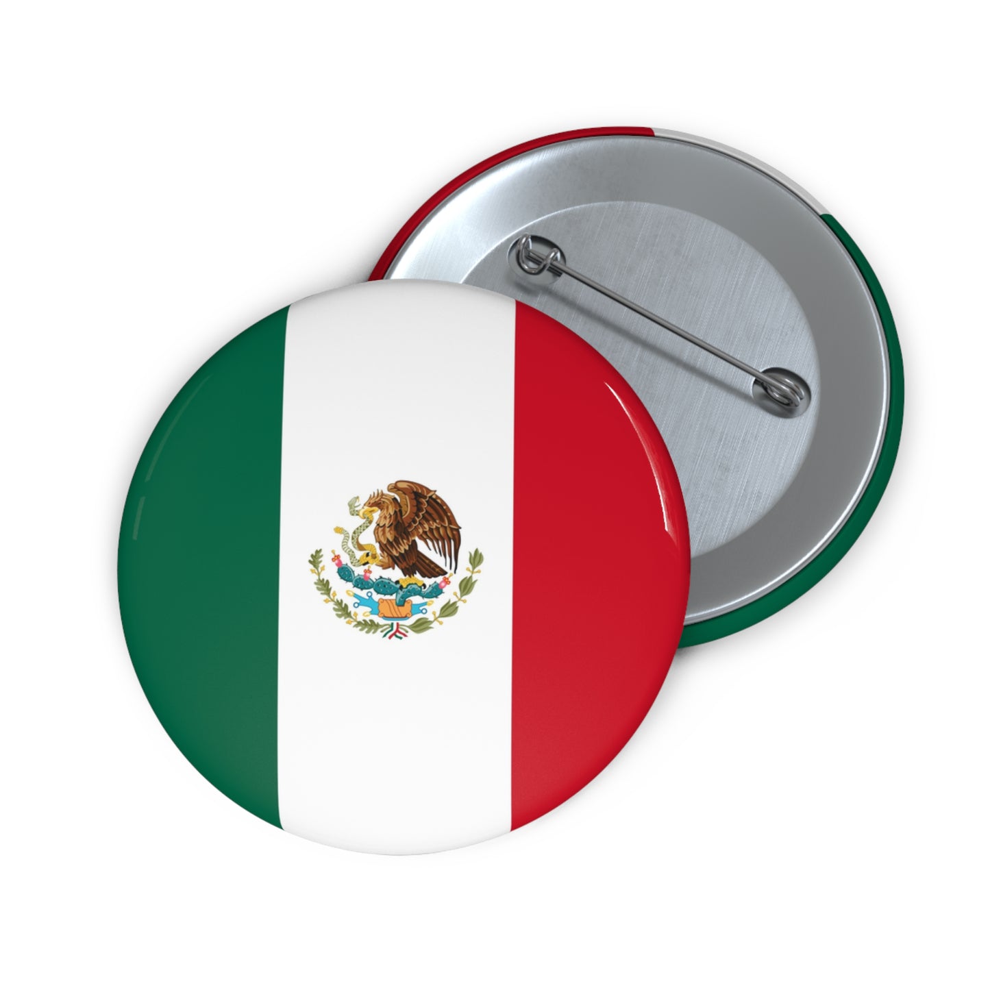 Mexican Flag Pin Button
