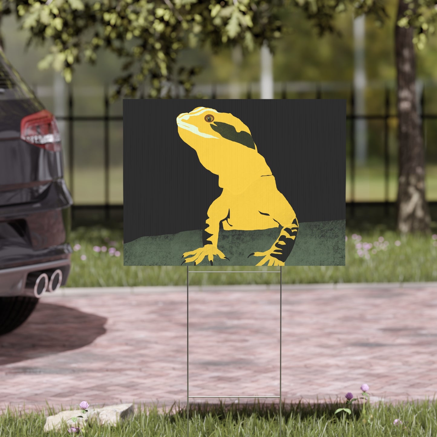 Water Dragon Yard Sign