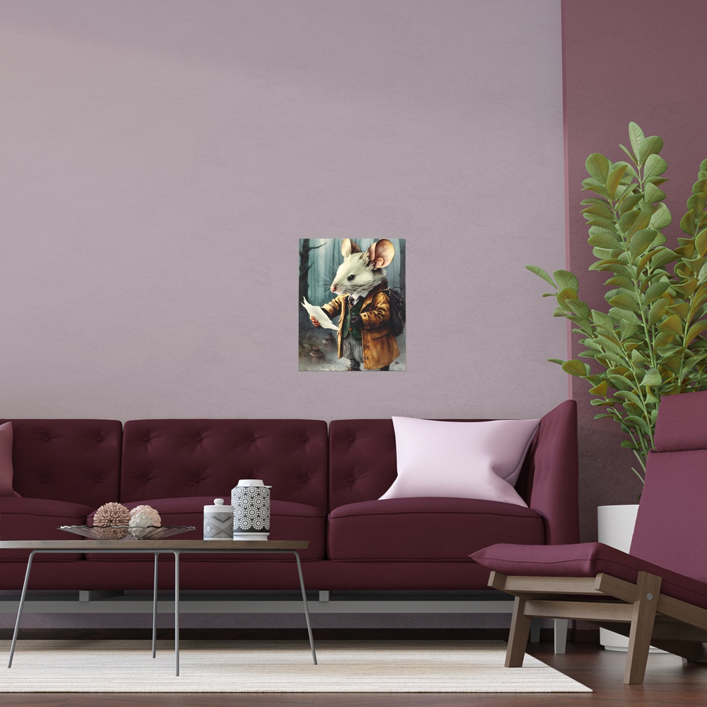 Mouse Art, Indoor and Outdoor Silk Posters
