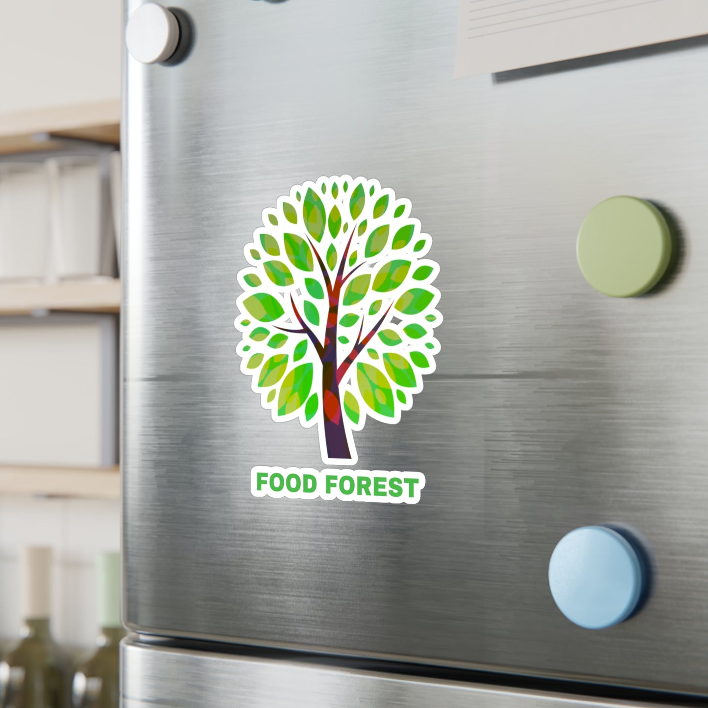 FOOD FOREST Kiss-Cut Vinyl Decals