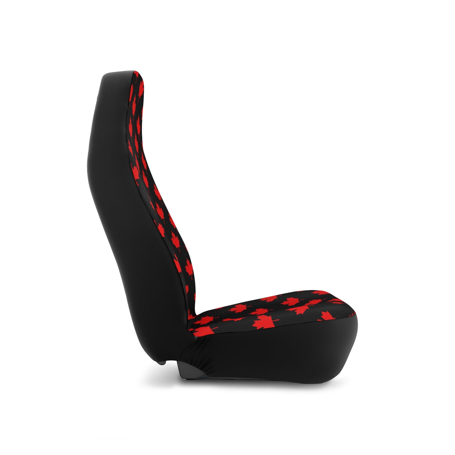 Car Seat Covers, Canadian Maple Leaf, Black
