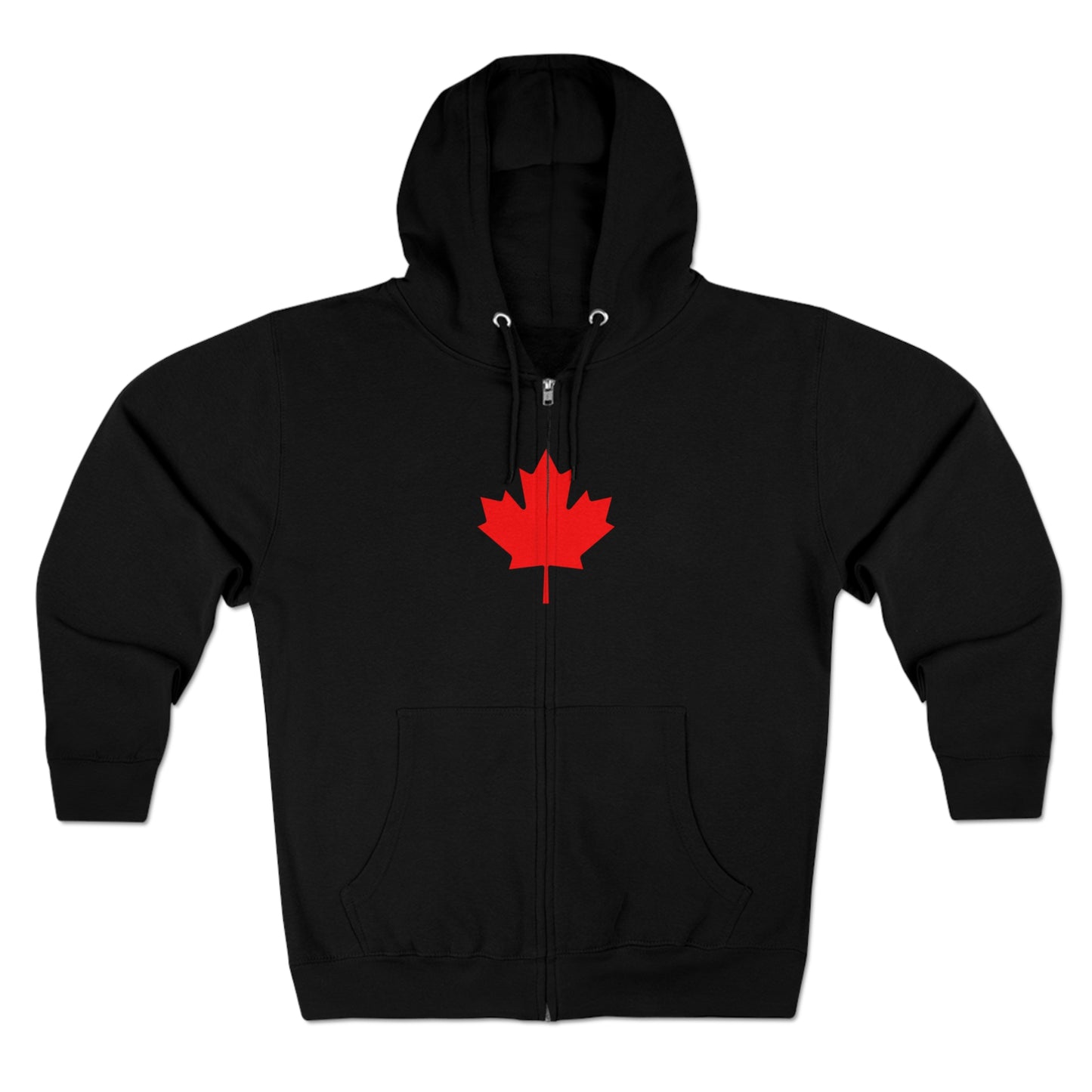 Canadian Maple Leaf, Unisex Premium Full Zip Hoodie