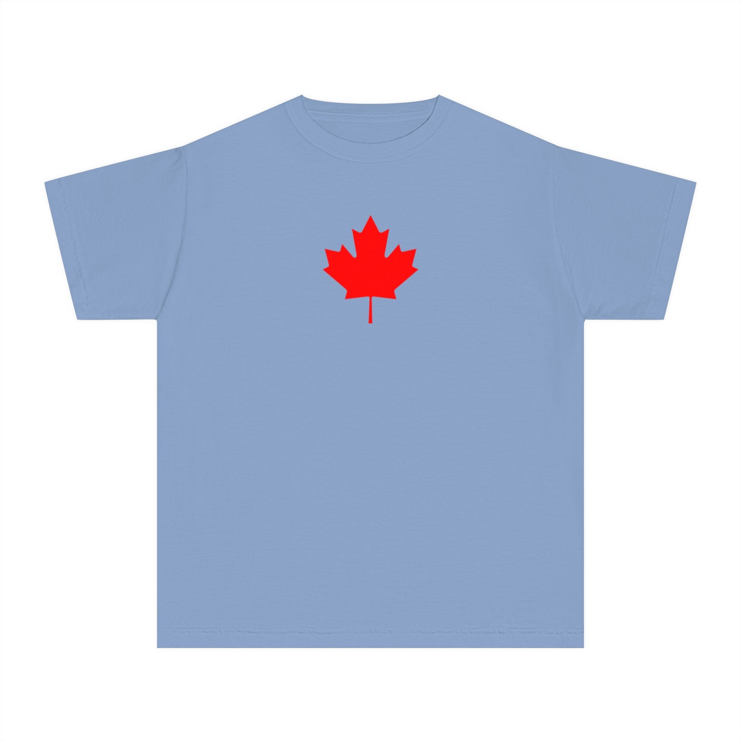 Youth Midweight Tee, Canadian Maple Leaf