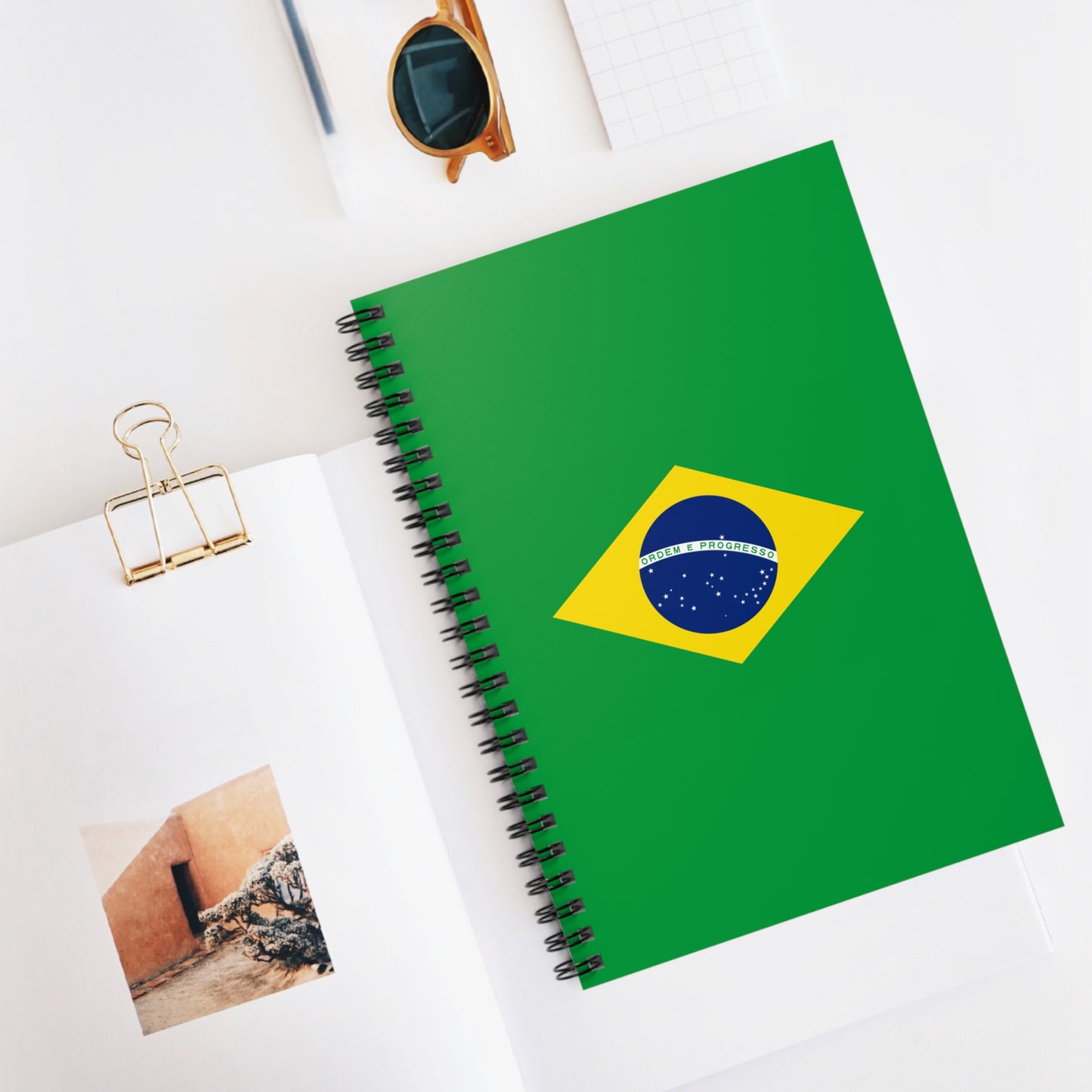 BRAZIL, Spiral Notebook, Ruled Line
