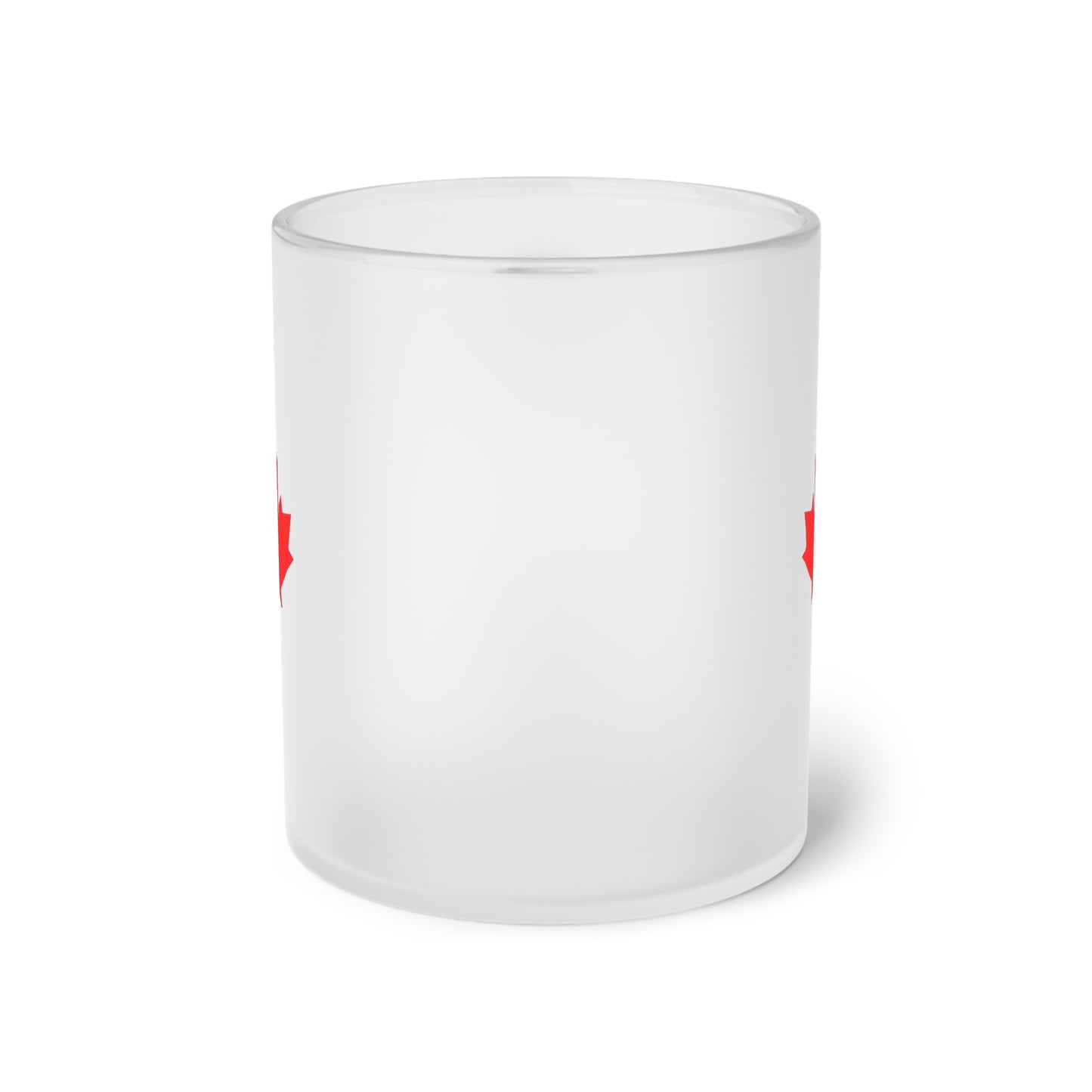 Canadian Maple Leaf, Frosted Glass Mug