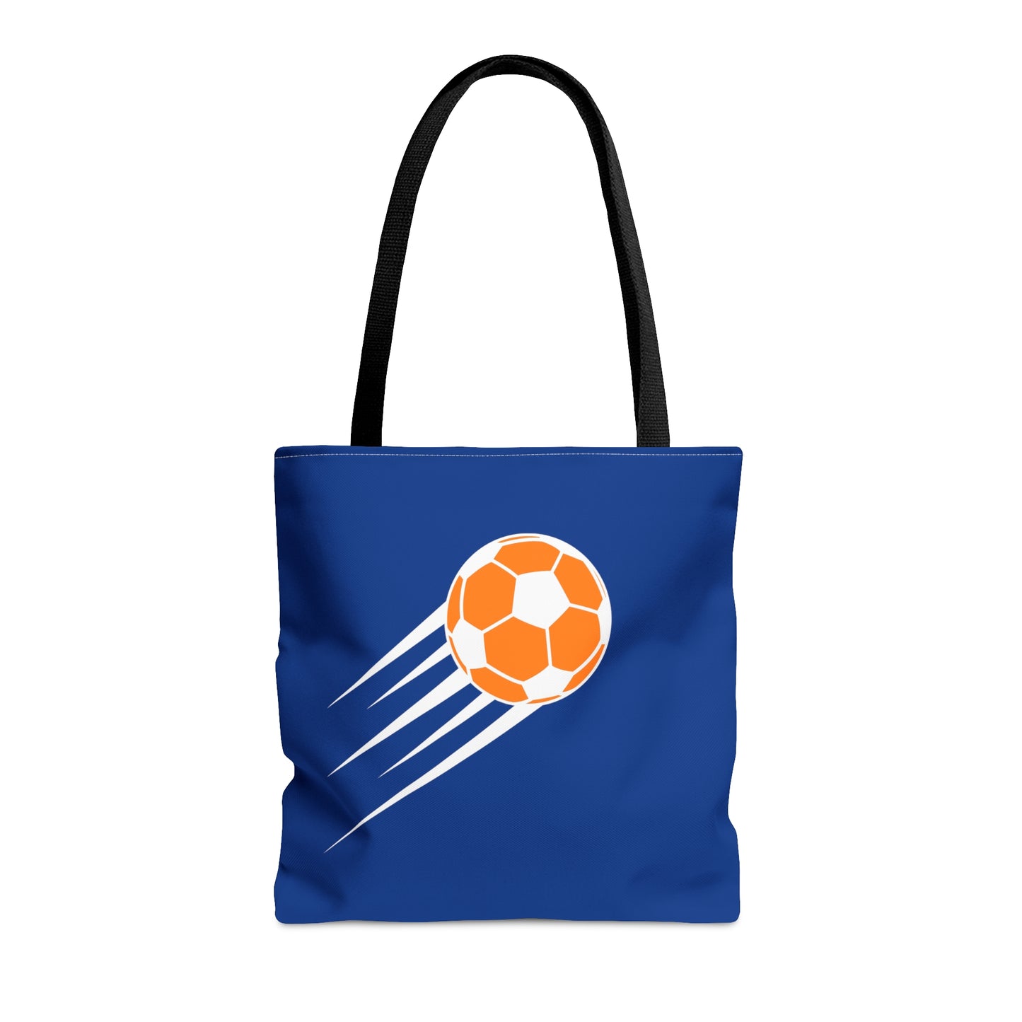 SOCCER Tote Bag, Blue and Orange