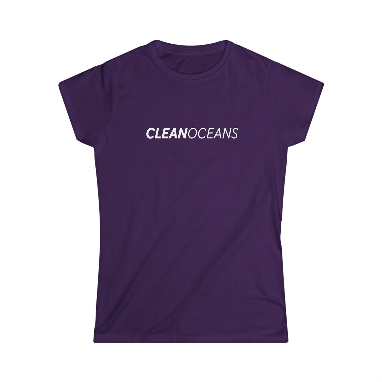 Women's Softstyle Tee, CleanOceans