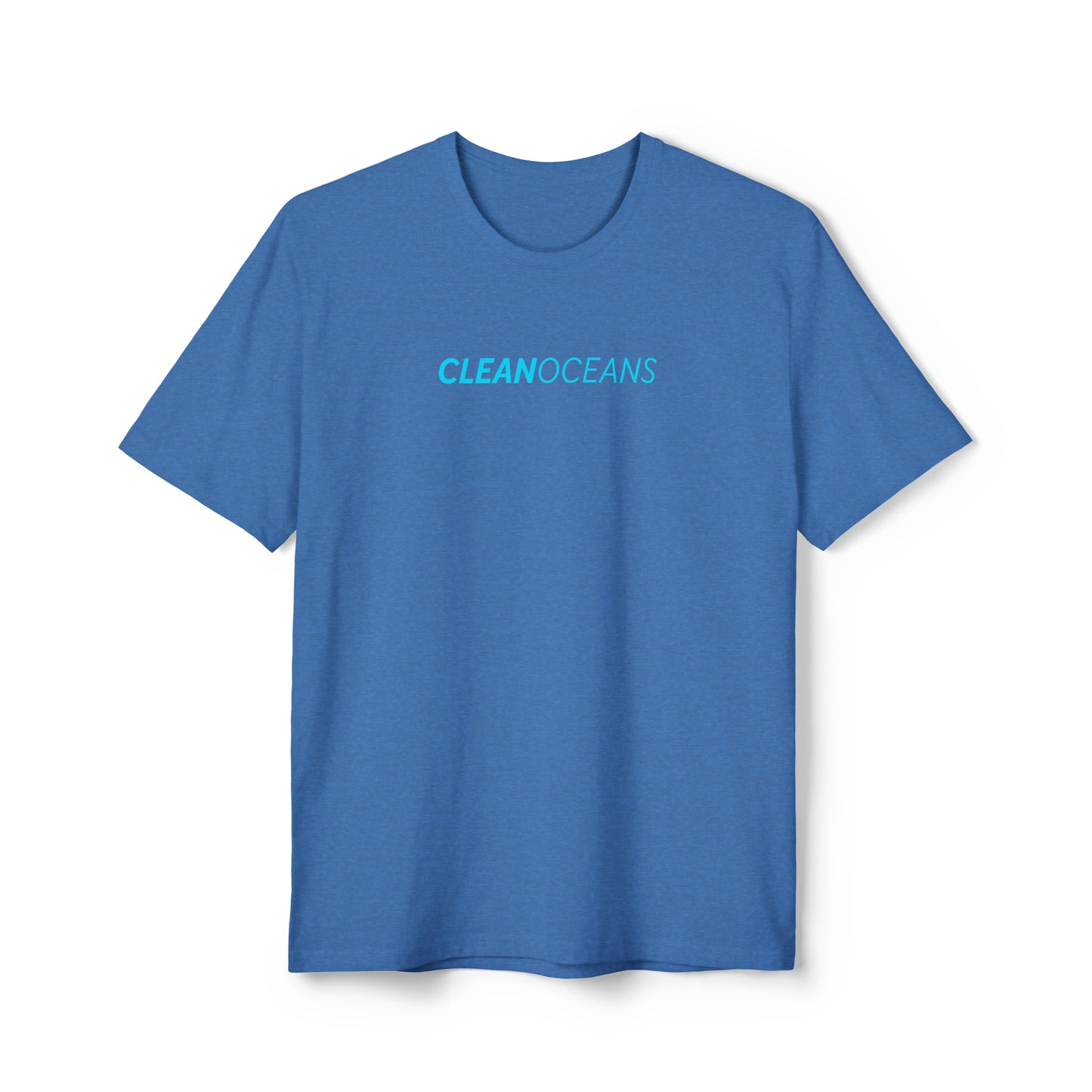 CleanOceans Unisex District® Re-Tee®, Turquoise Script