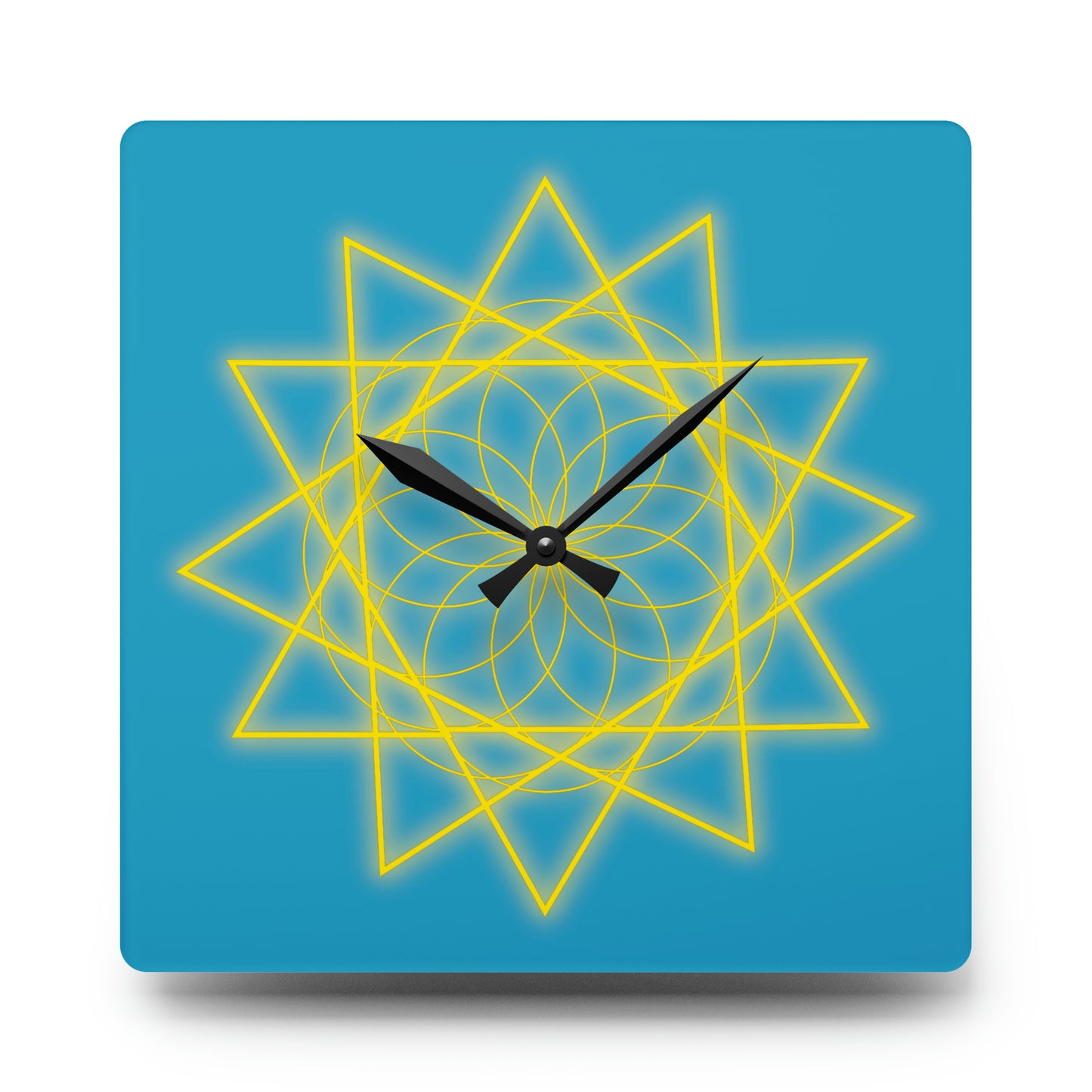 Sacred Geometry Acrylic Wall Clock