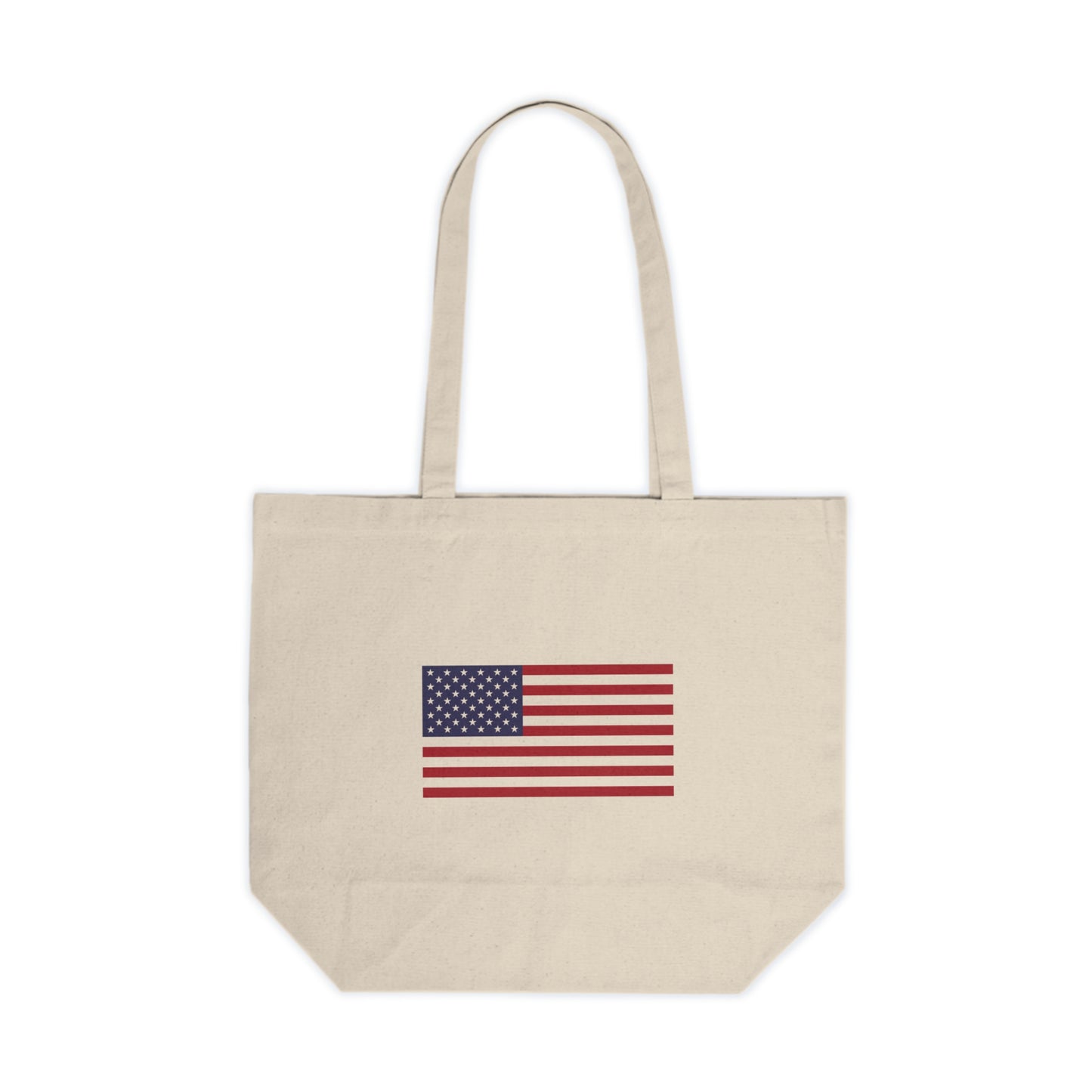 American Flag Canvas Shopping Tote