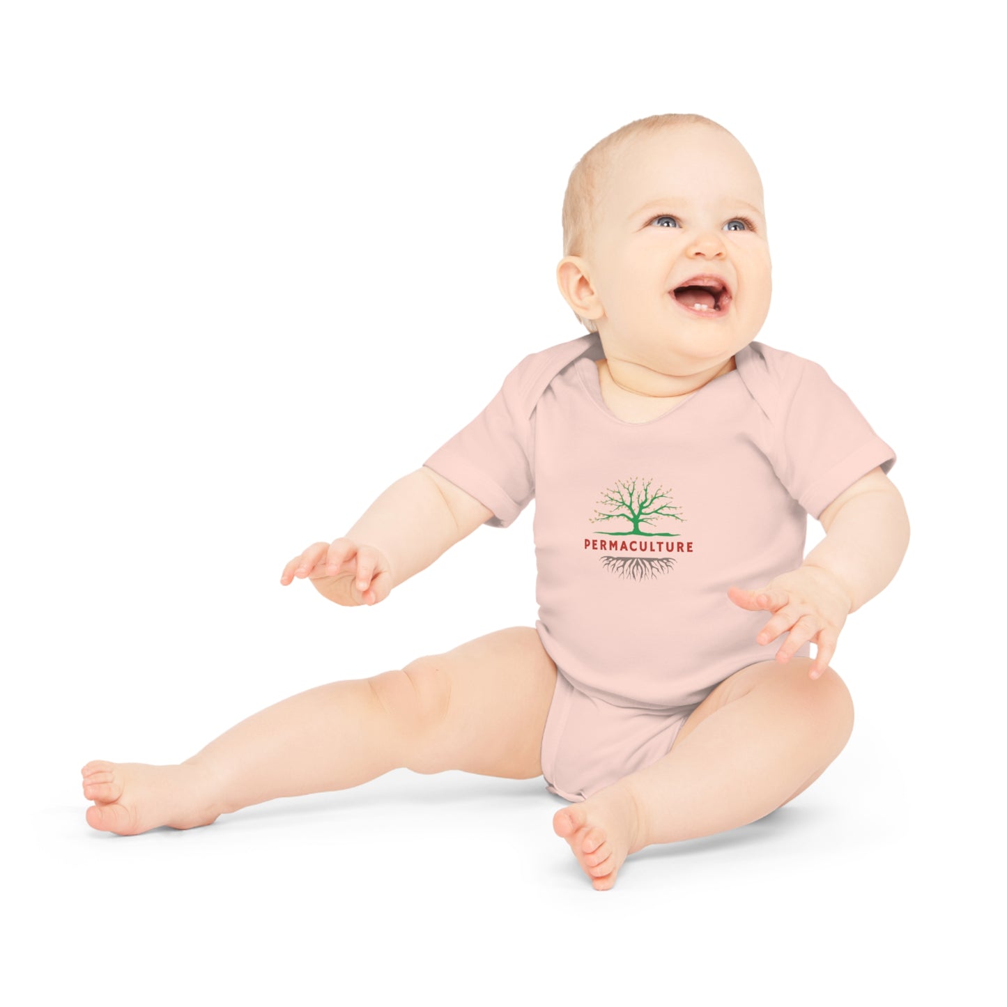 Permaculture, Baby Organic Short Sleeve Bodysuit