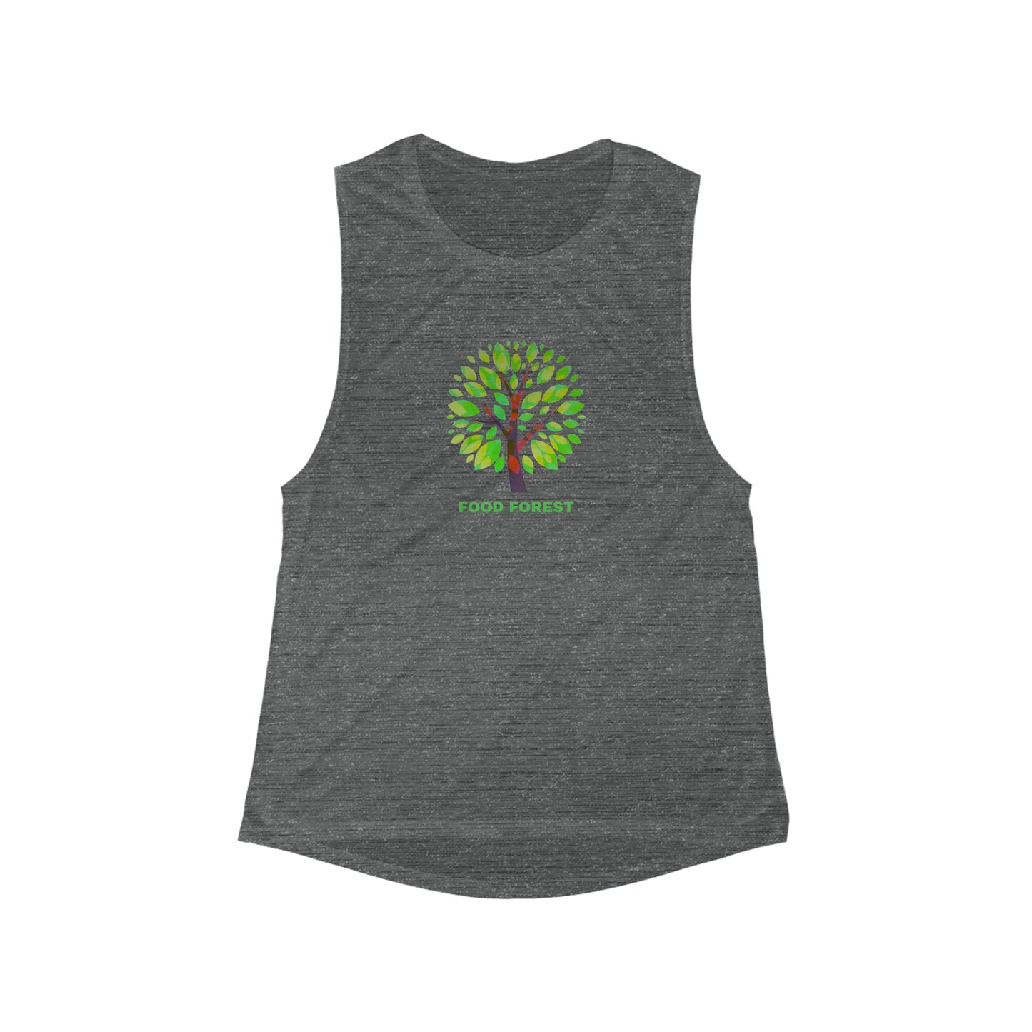 FOOD FOREST Women's Flowy Scoop Muscle Tank