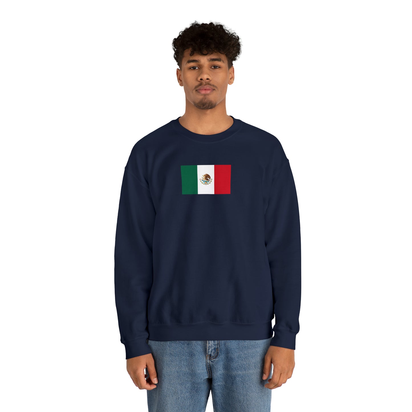 Mexican Flag, Unisex Heavy Blend™ Crewneck Sweatshirt