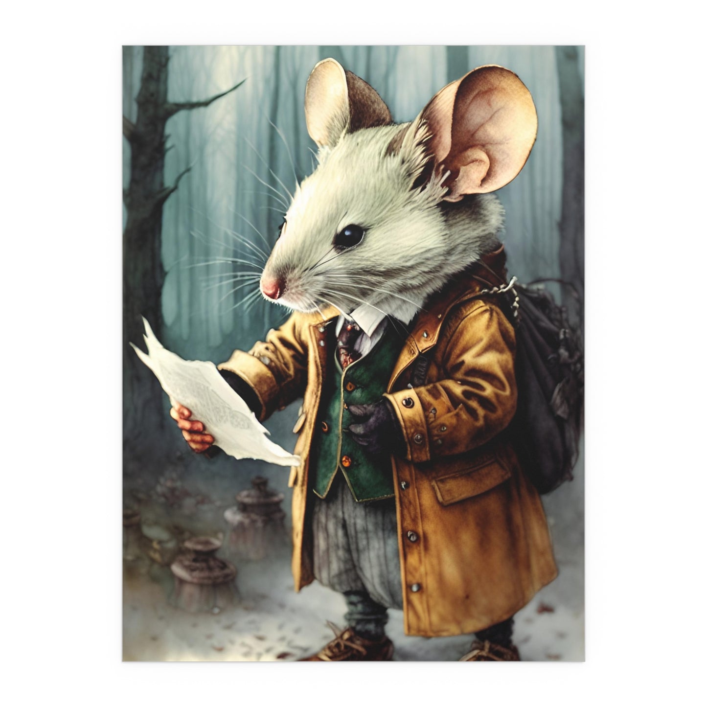 Mouse Art, Indoor and Outdoor Silk Posters