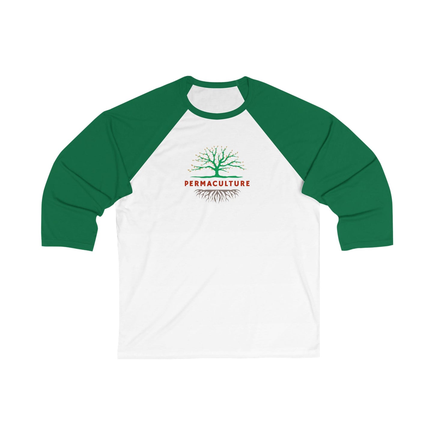 Permaculture, Unisex 3\4 Sleeve Baseball Tee