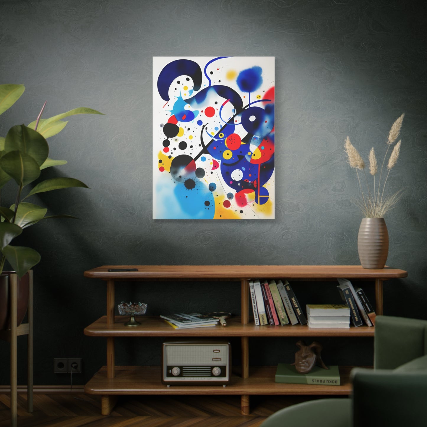 Miro-inspired Matte Canvas, Stretched, 1.25"