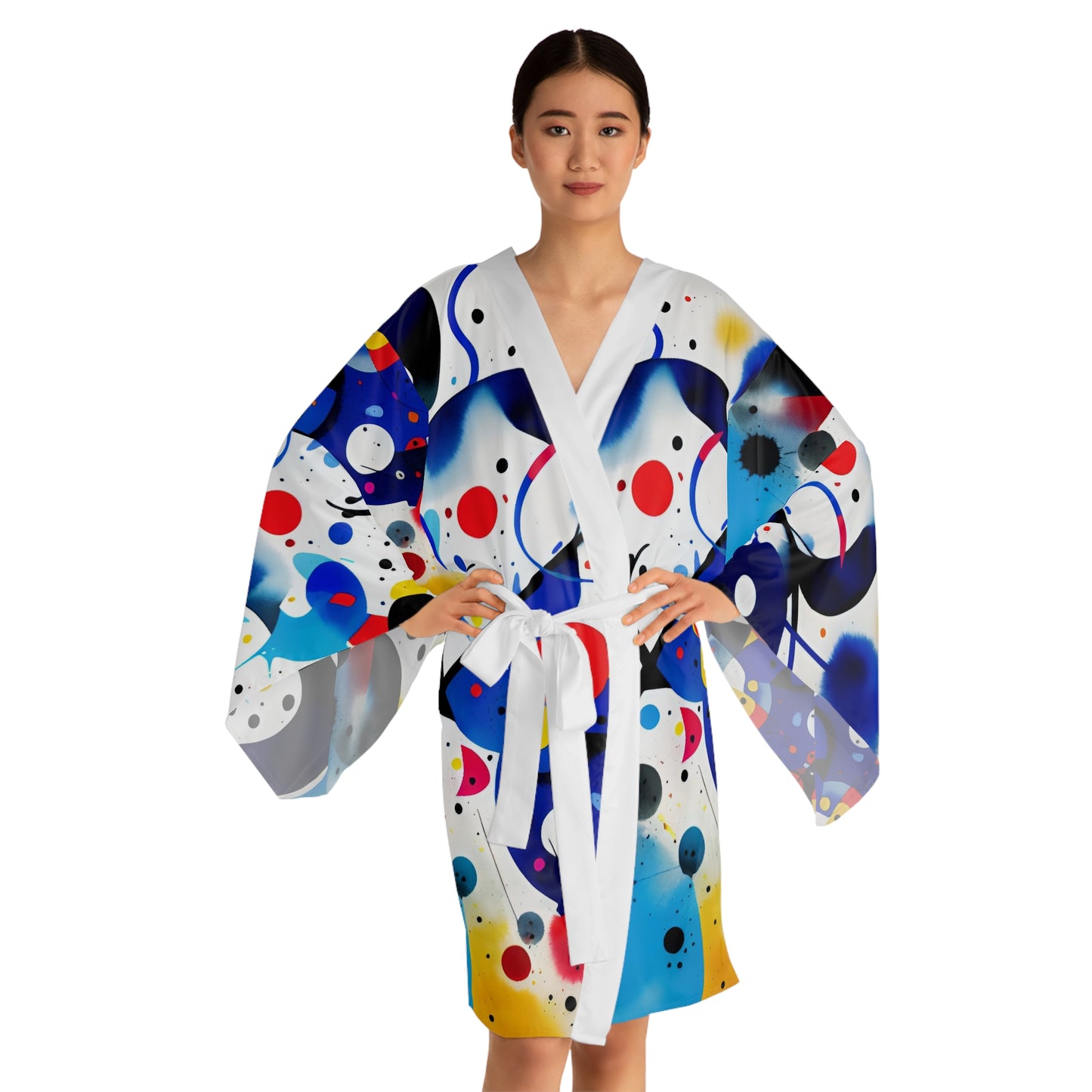Long Sleeve Kimono Robe, Inspired by Miro