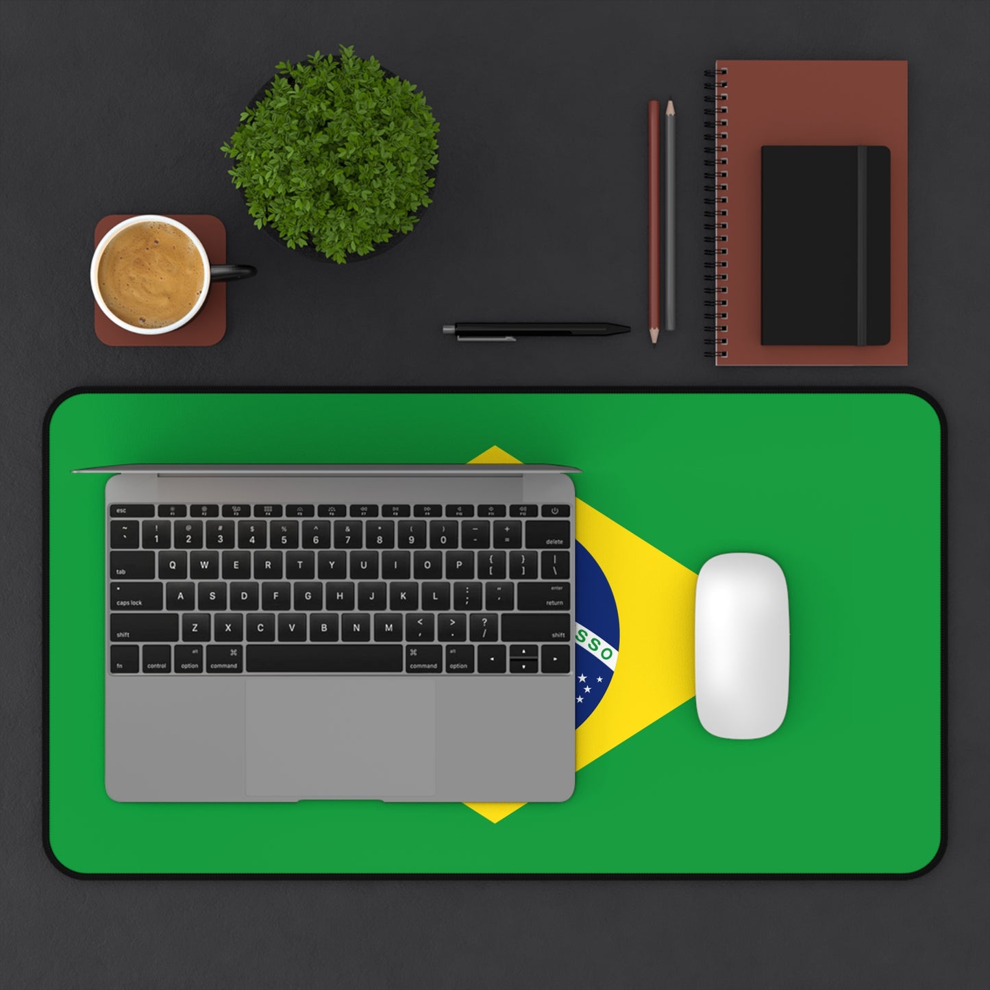 Brazilian Flag Desk Mat