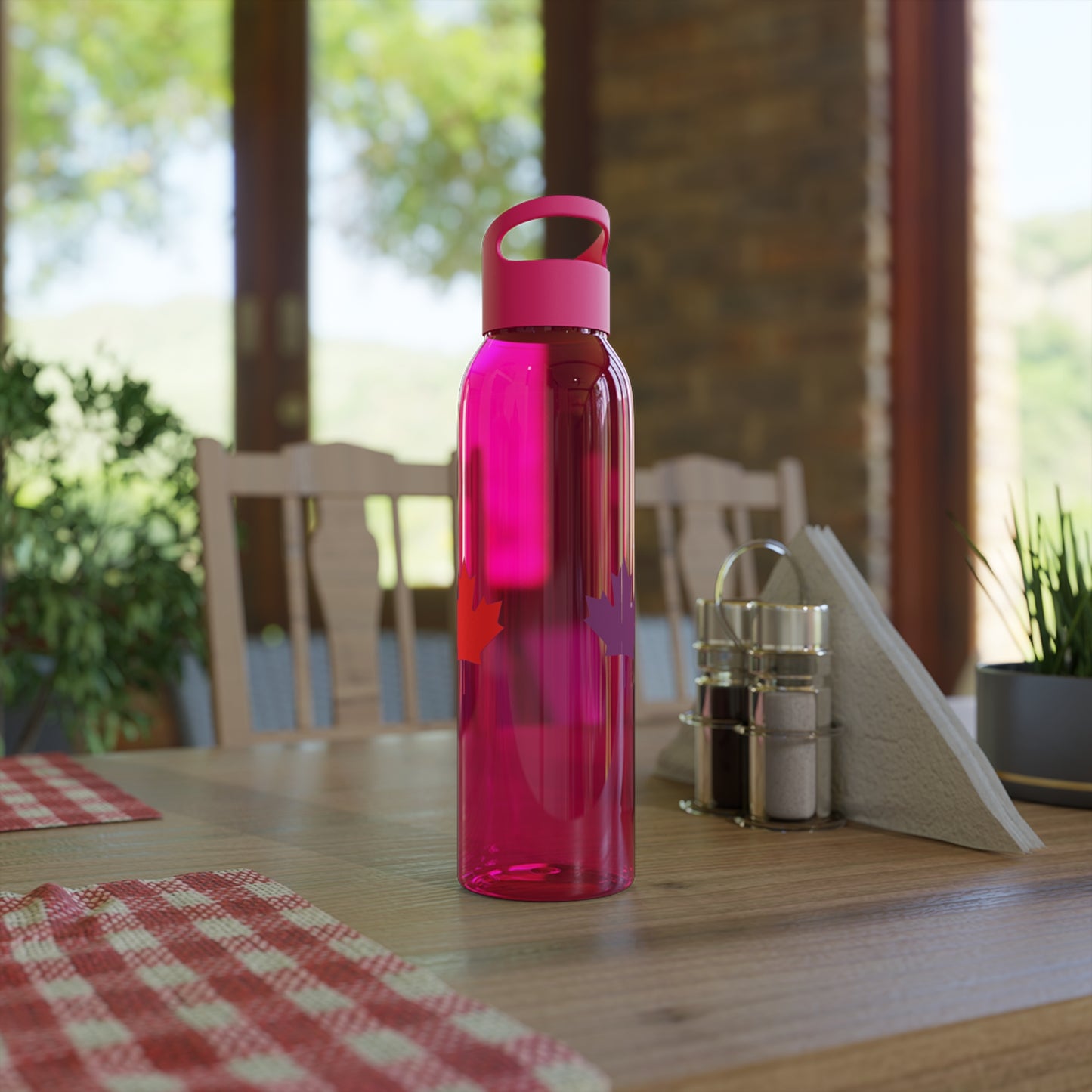 Canadian Maple Leaf, Sky Water Bottle