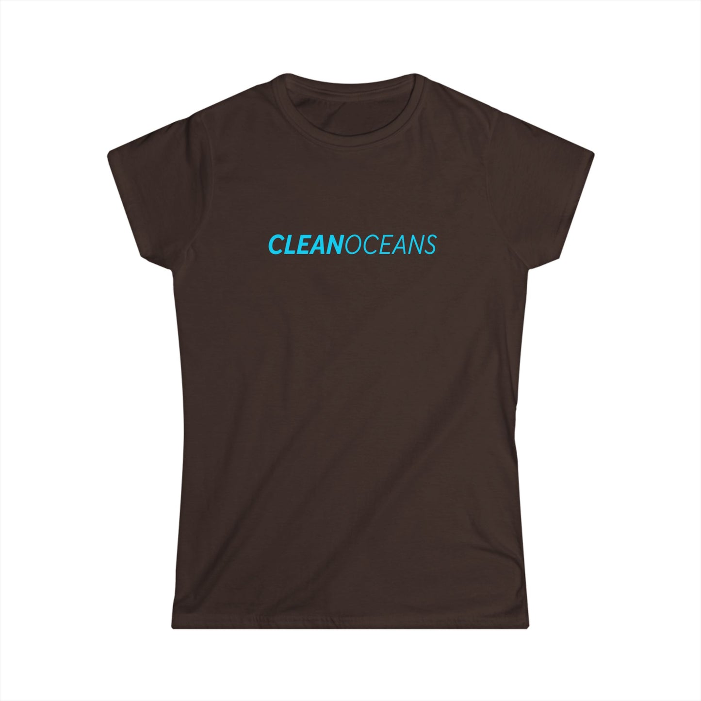 Women's Softstyle Tee, CleanOceans