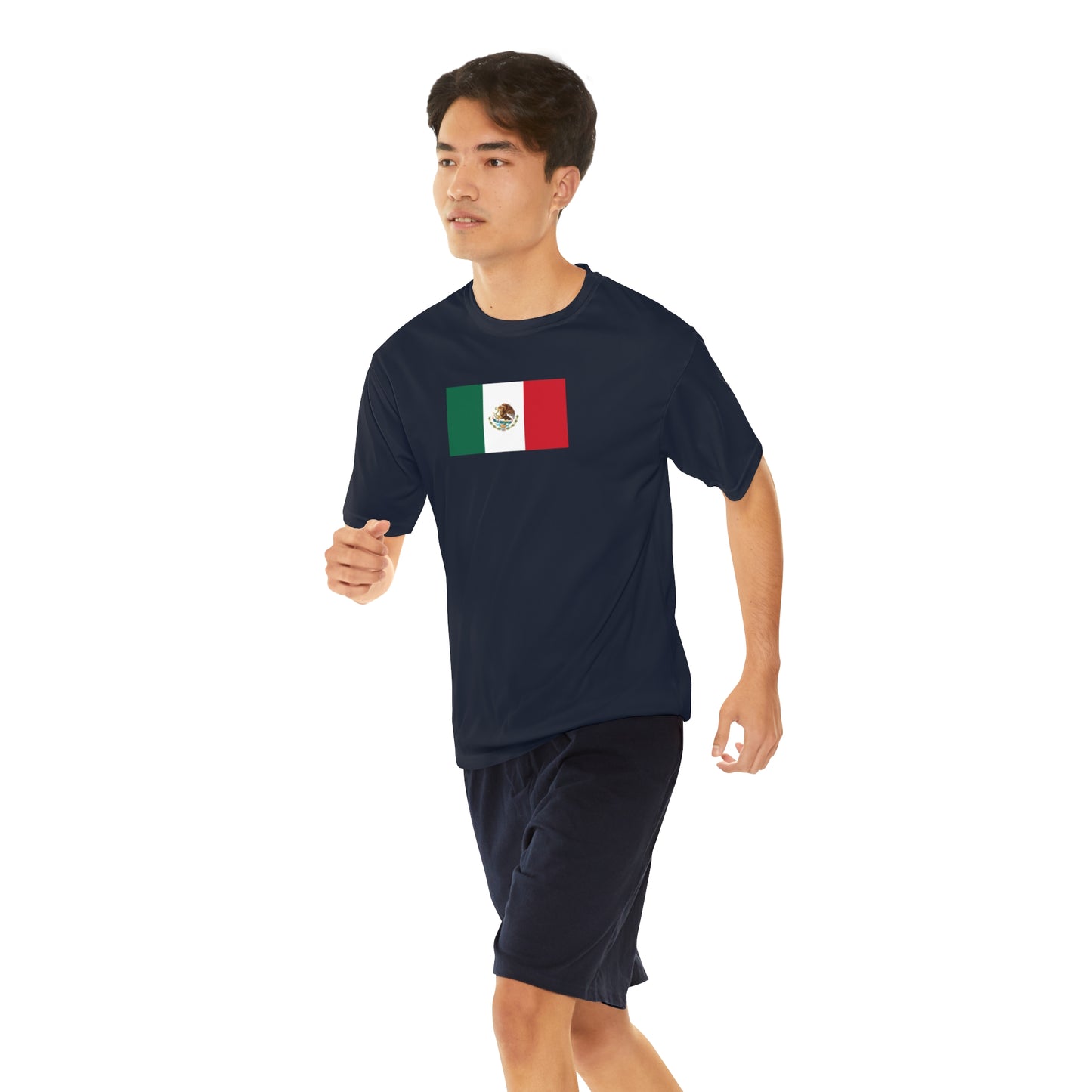 Mexican Flag, Men's Performance T-Shirt