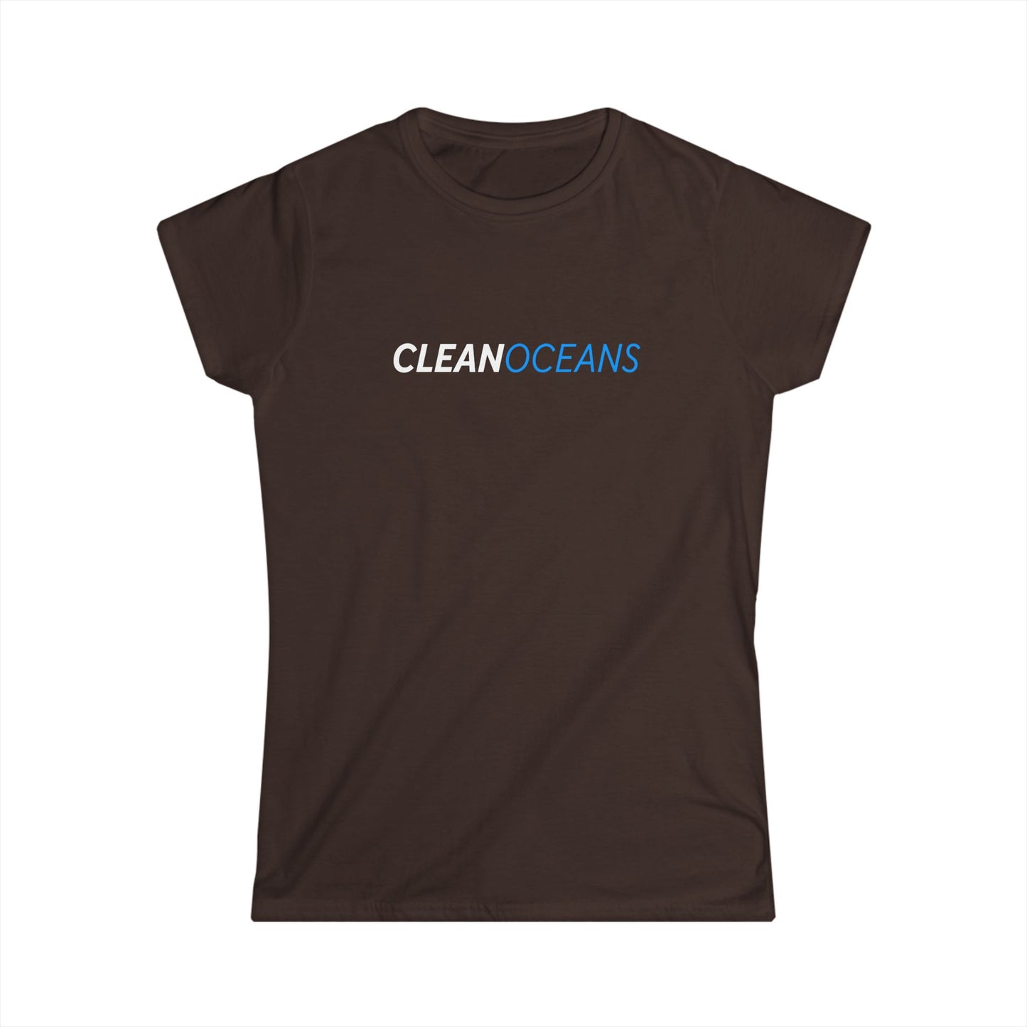 Women's Softstyle Tee, CleanOceans