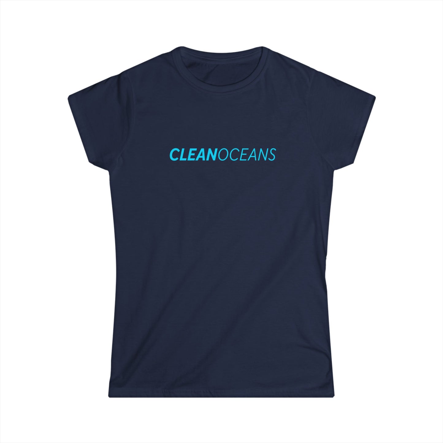 Women's Softstyle Tee, CleanOceans