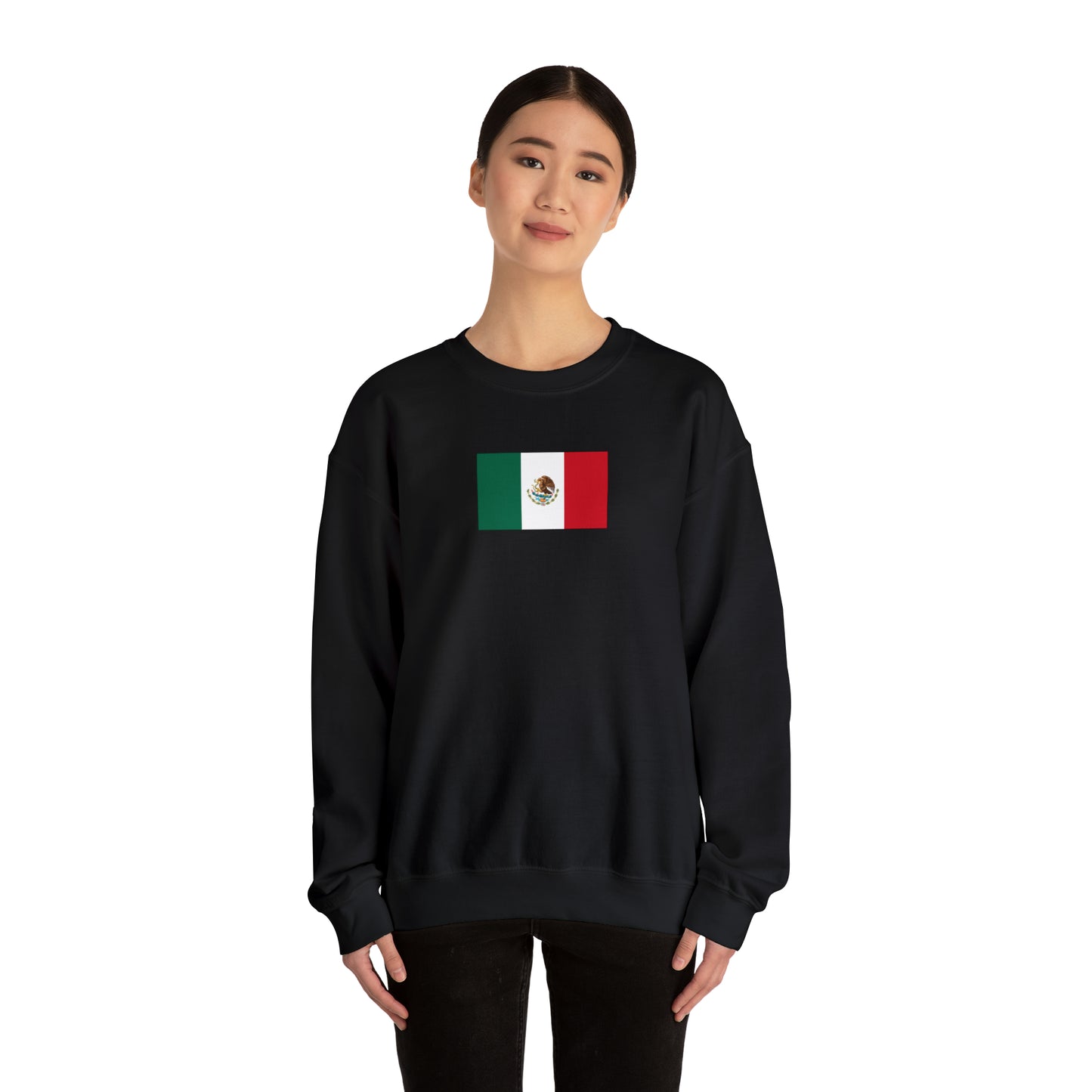 Mexican Flag, Unisex Heavy Blend™ Crewneck Sweatshirt