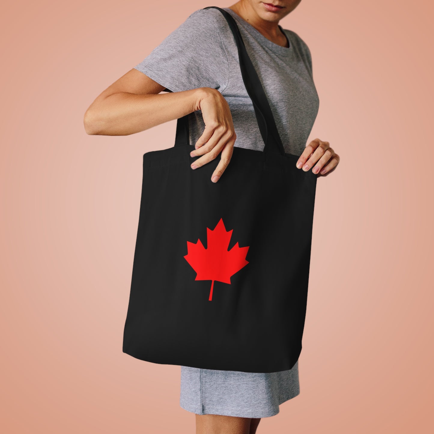 Canadian Maple Leaf Cotton Tote Bag