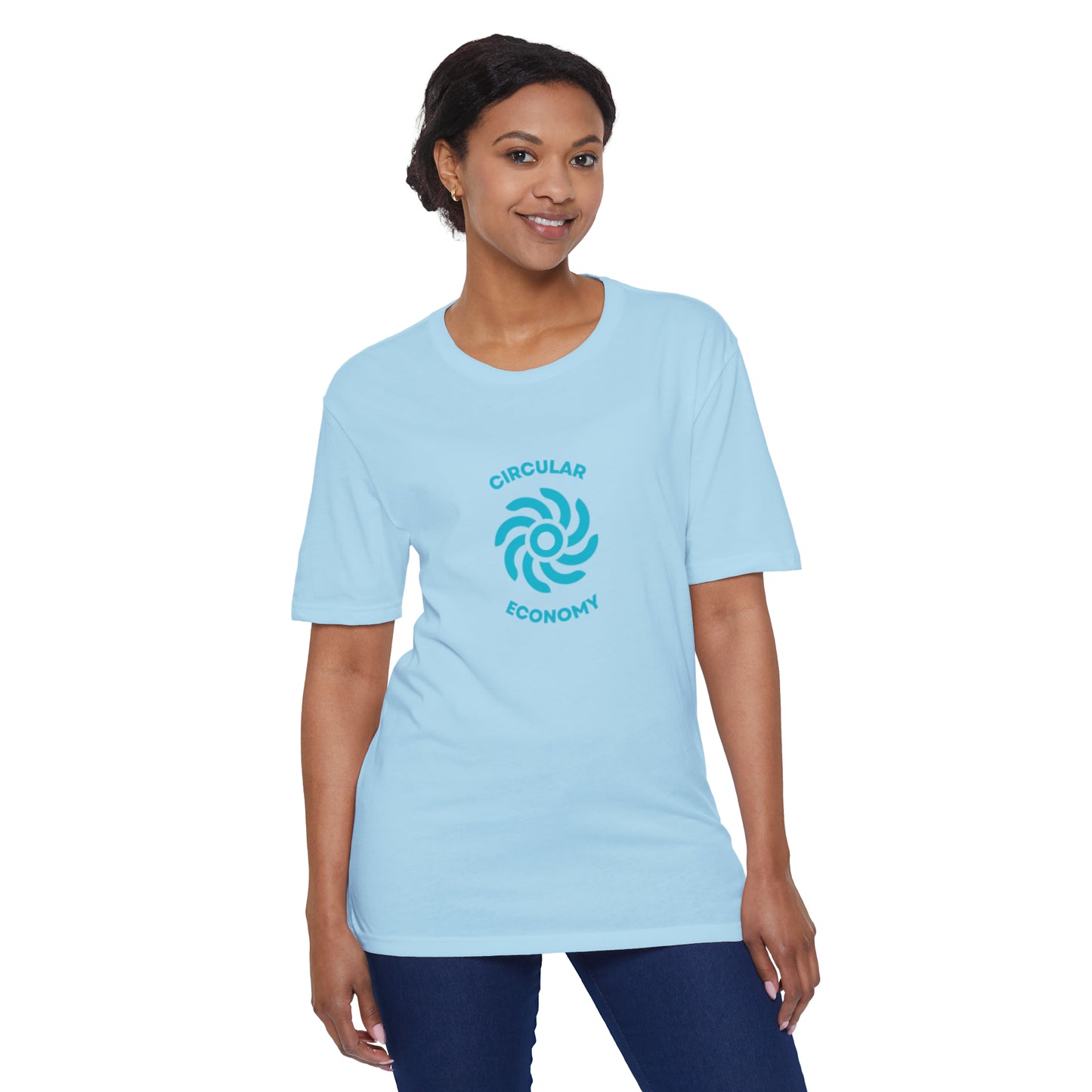 CIRCULAR ECONOMY Unisex District® Re-Tee®, Blue Print