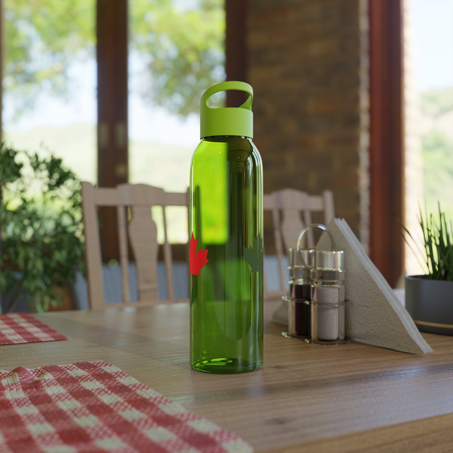 Canadian Maple Leaf, Sky Water Bottle