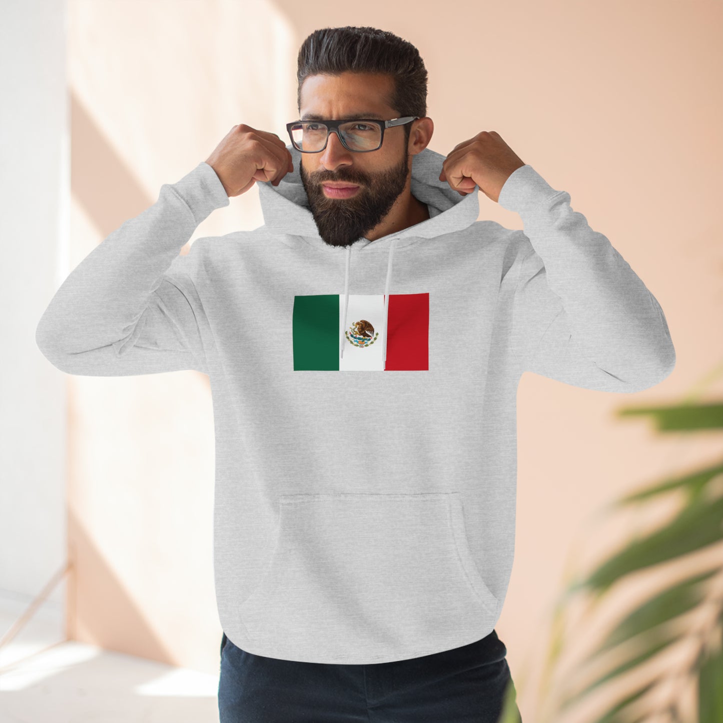 Mexican Flag, Unisex Premium Pullover Hoodie